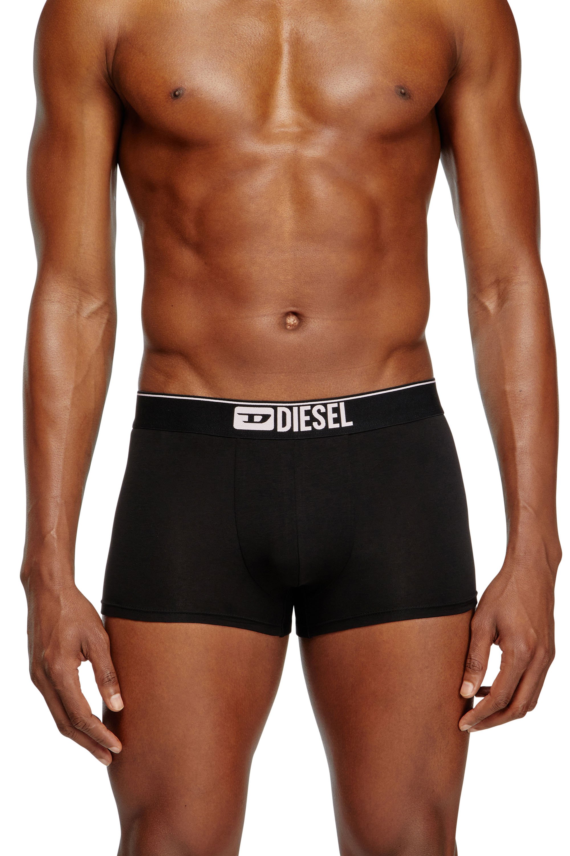 Diesel - UMBX-DAMIENTHREEPACK, Man's Three-pack of plain boxer in Black/Pink - 2