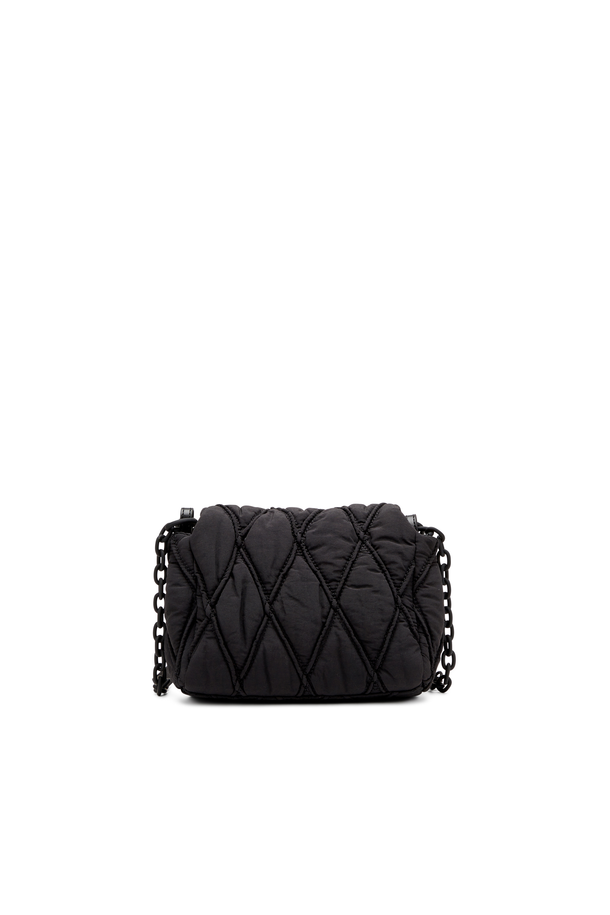 CHARM-D SHOULDER S, Black Diesel - CHARM-D SHOULDER S, Woman's Charm-D S-Small shoulder bag in quilted nylon in Black - 2