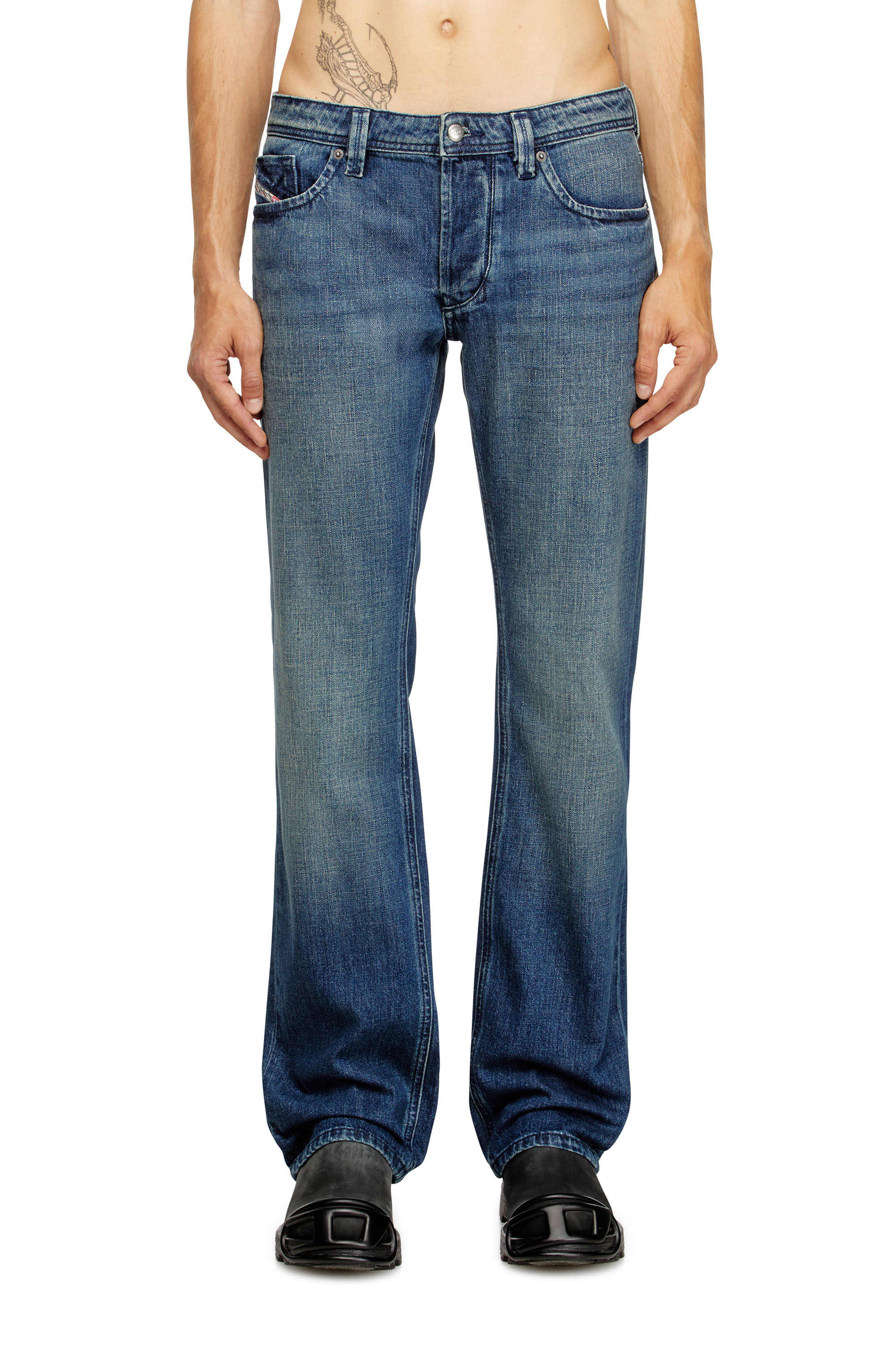 Regular Jeans 1985 Larkee 0DBDS, Dark Blue Diesel - Man's Regular Jeans 1985 Larkee 0DBDS, Dark Blue - 3