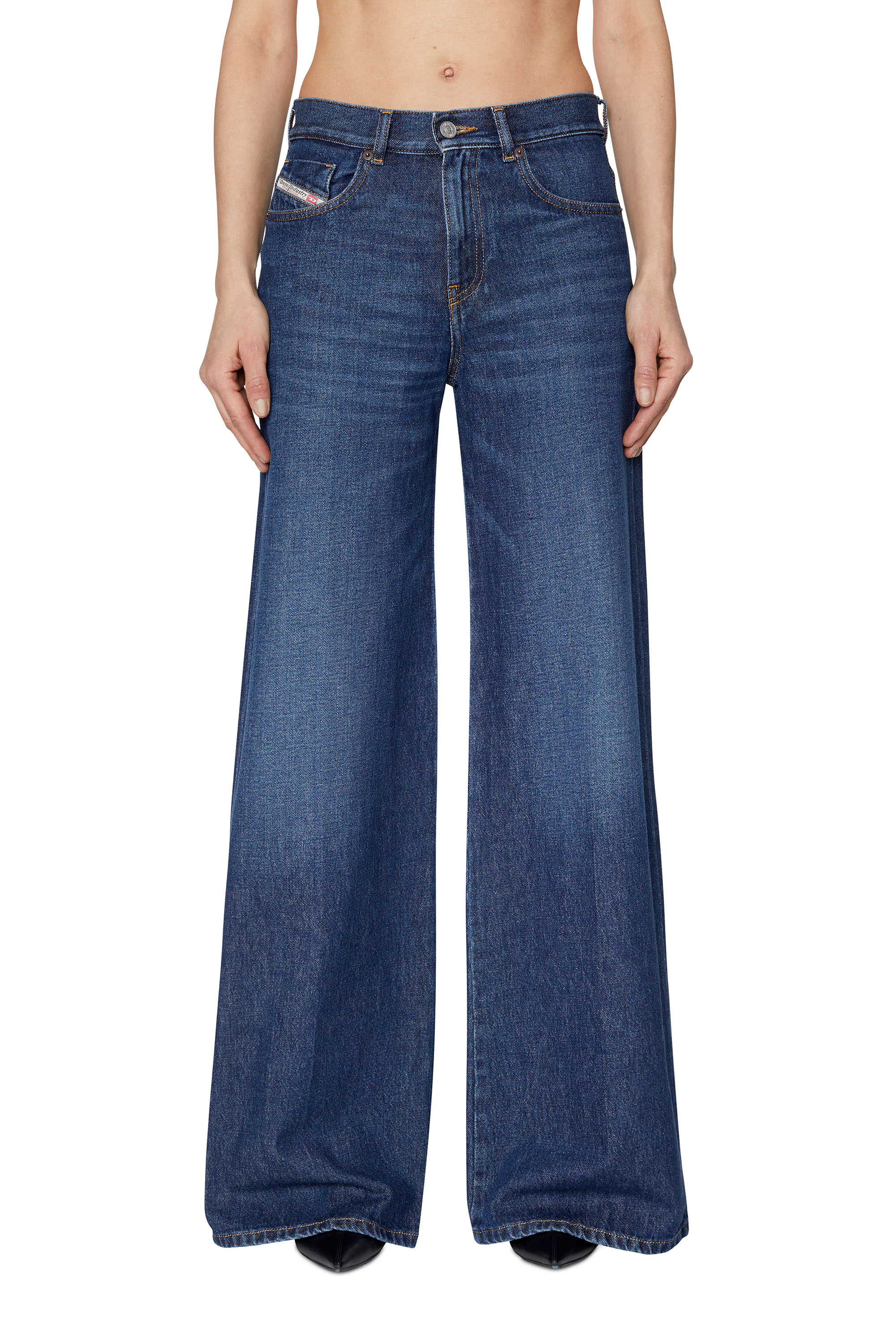 Diesel - Bootcut and Flare Jeans 1978 D-Akemi 09C03, Dark Blue - Image 1