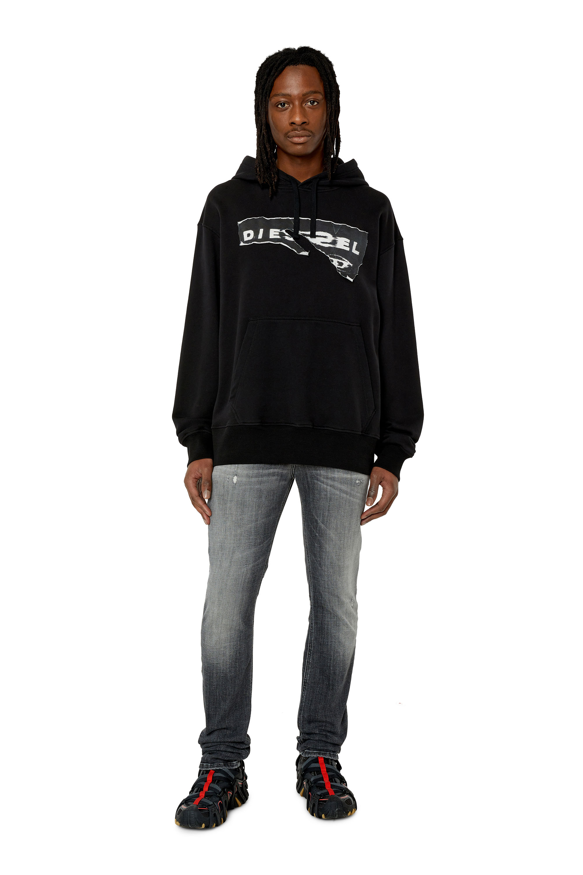Diesel - 1979 Sleenker 09F13 Skinny Jeans, Black/Dark grey - Image 4