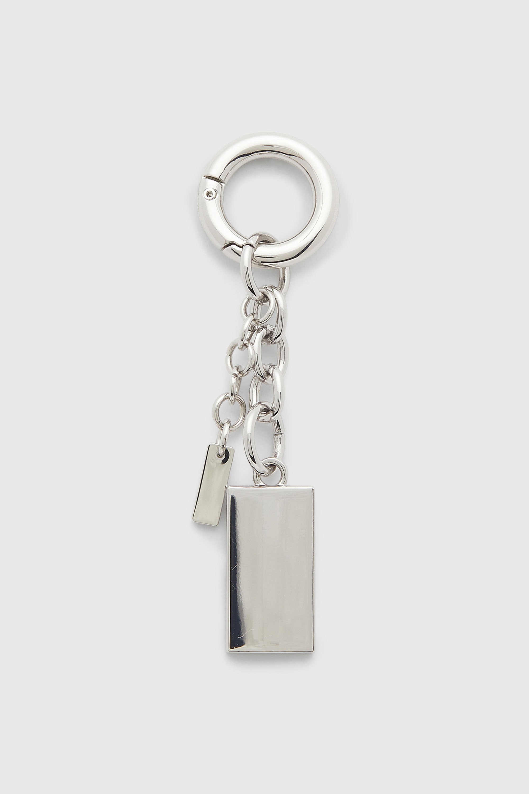 Diesel - CHARM-BISCOTTO, Woman's Metal keyring with Biscotto logo charm in Silver - 2