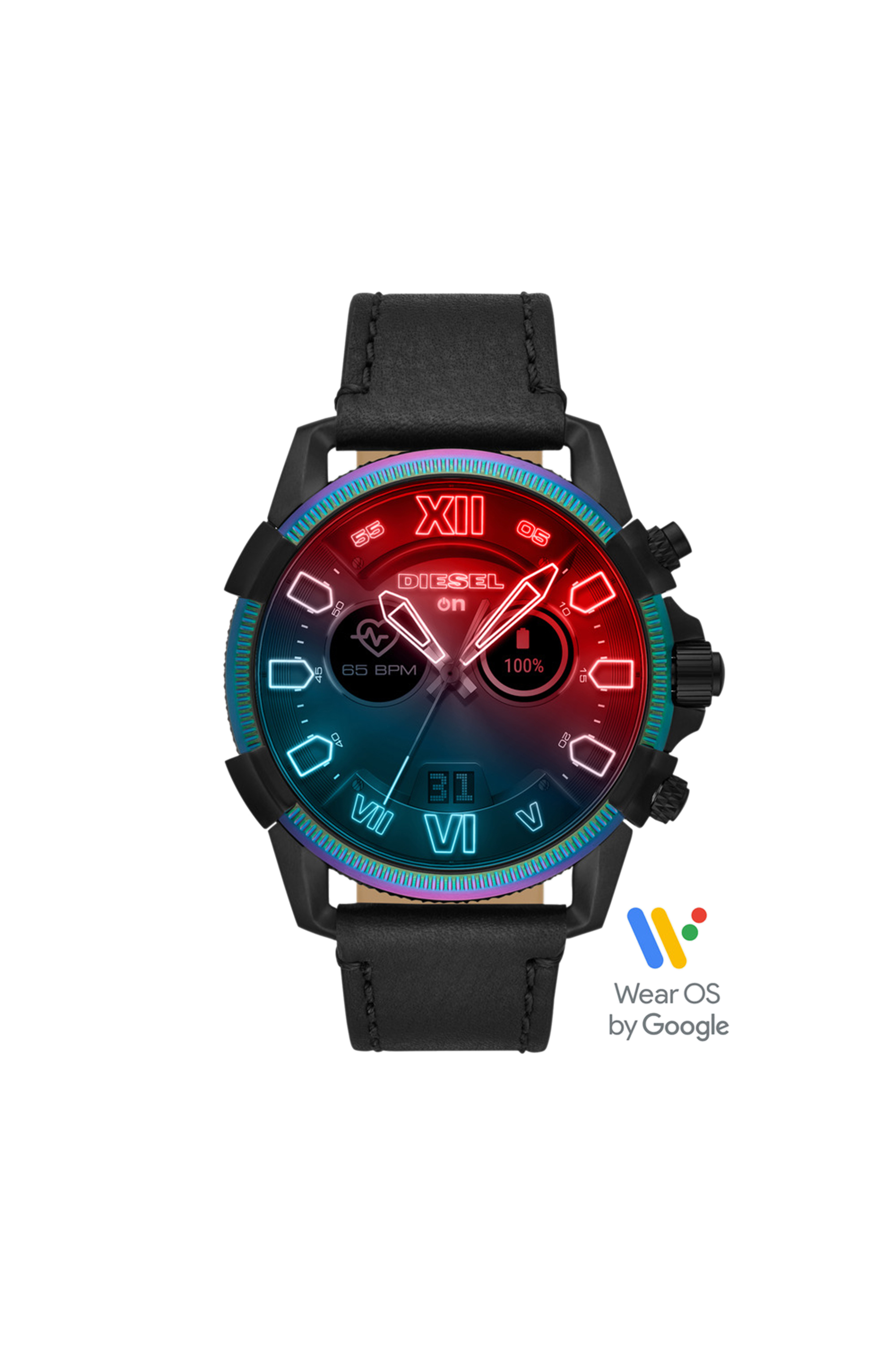 Diesel - DT2013, Man's Full Guard 2.5 Smartwatch - Black Leather in Black - 1