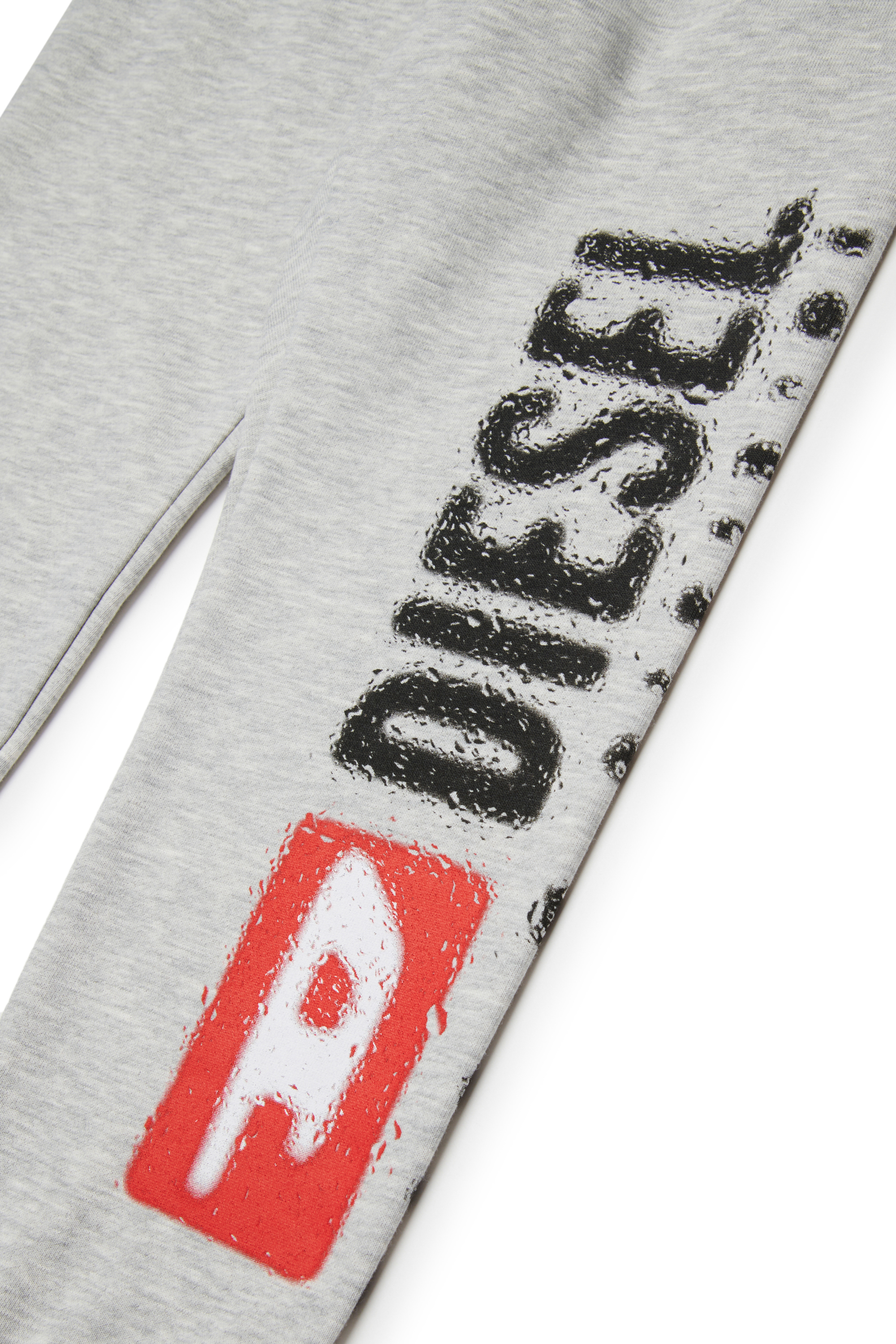 Diesel - PANTLI, Man's Cotton sweatpants with drawstring in Grey - 4
