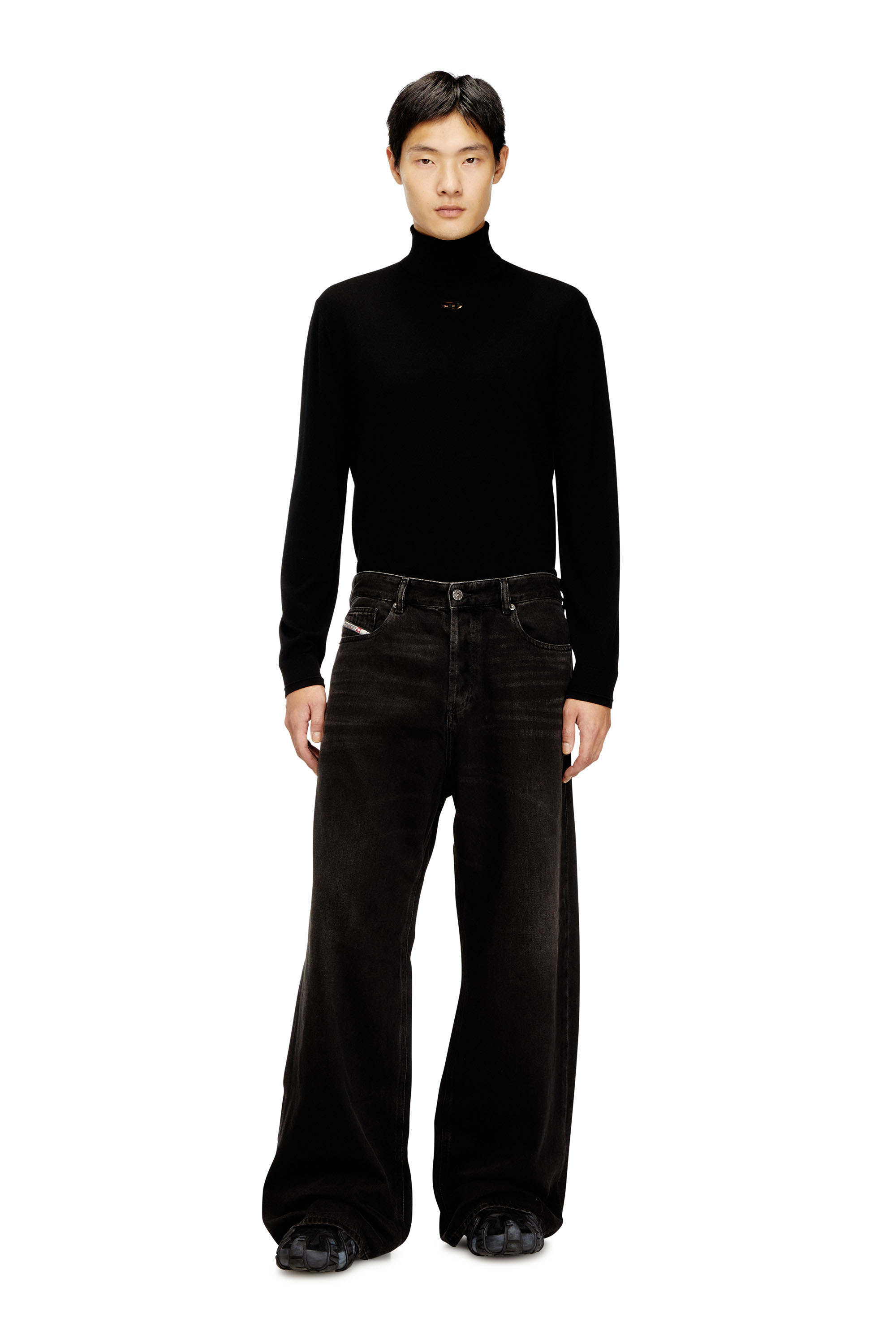 Diesel - Woman's Relaxed Jeans 1996 D-Sire 09J96, Black/Dark grey - 4