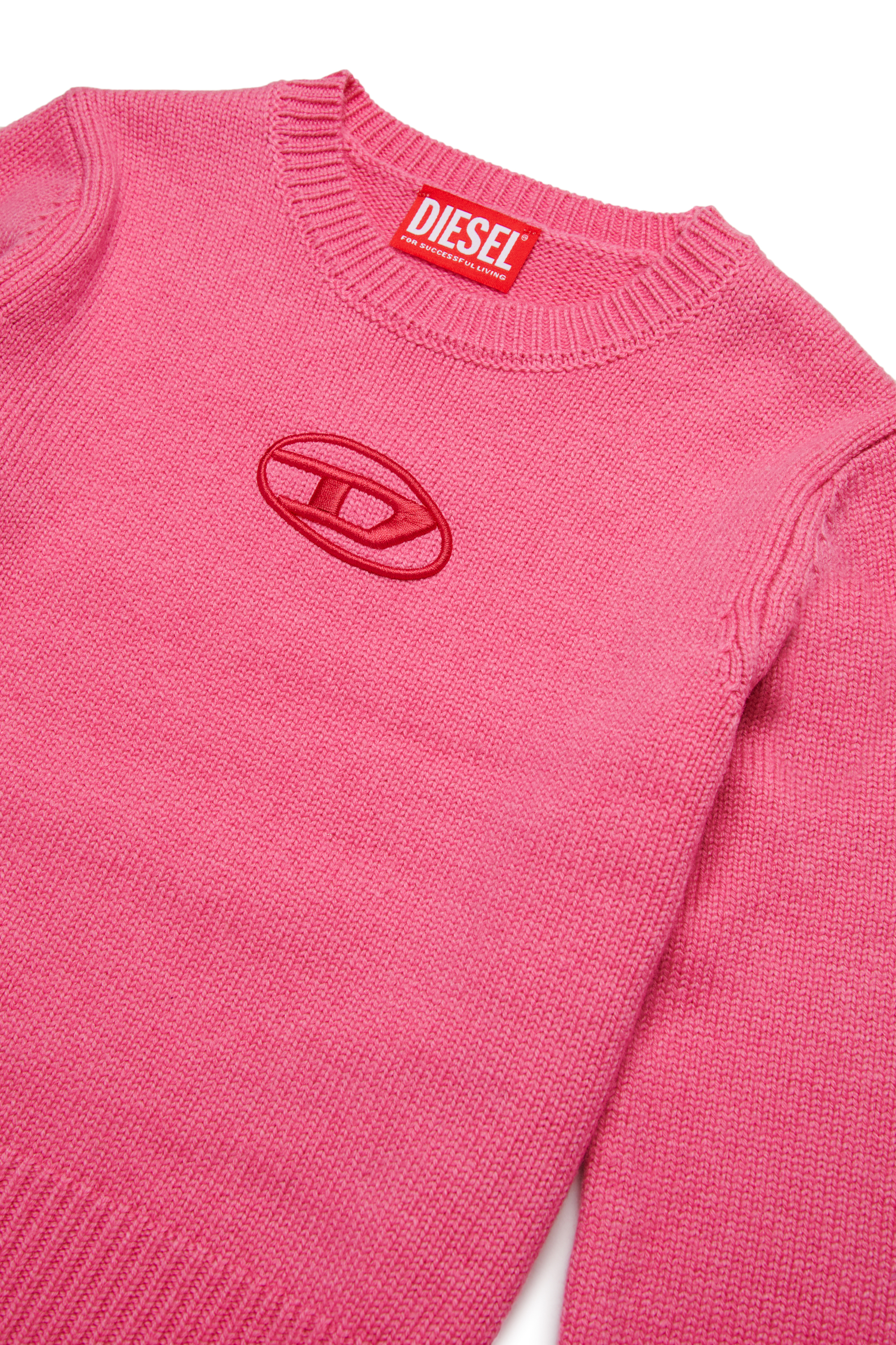 Diesel - KGANDIE, Woman's Jumper in cashmere-enriched blend in Pink - 3