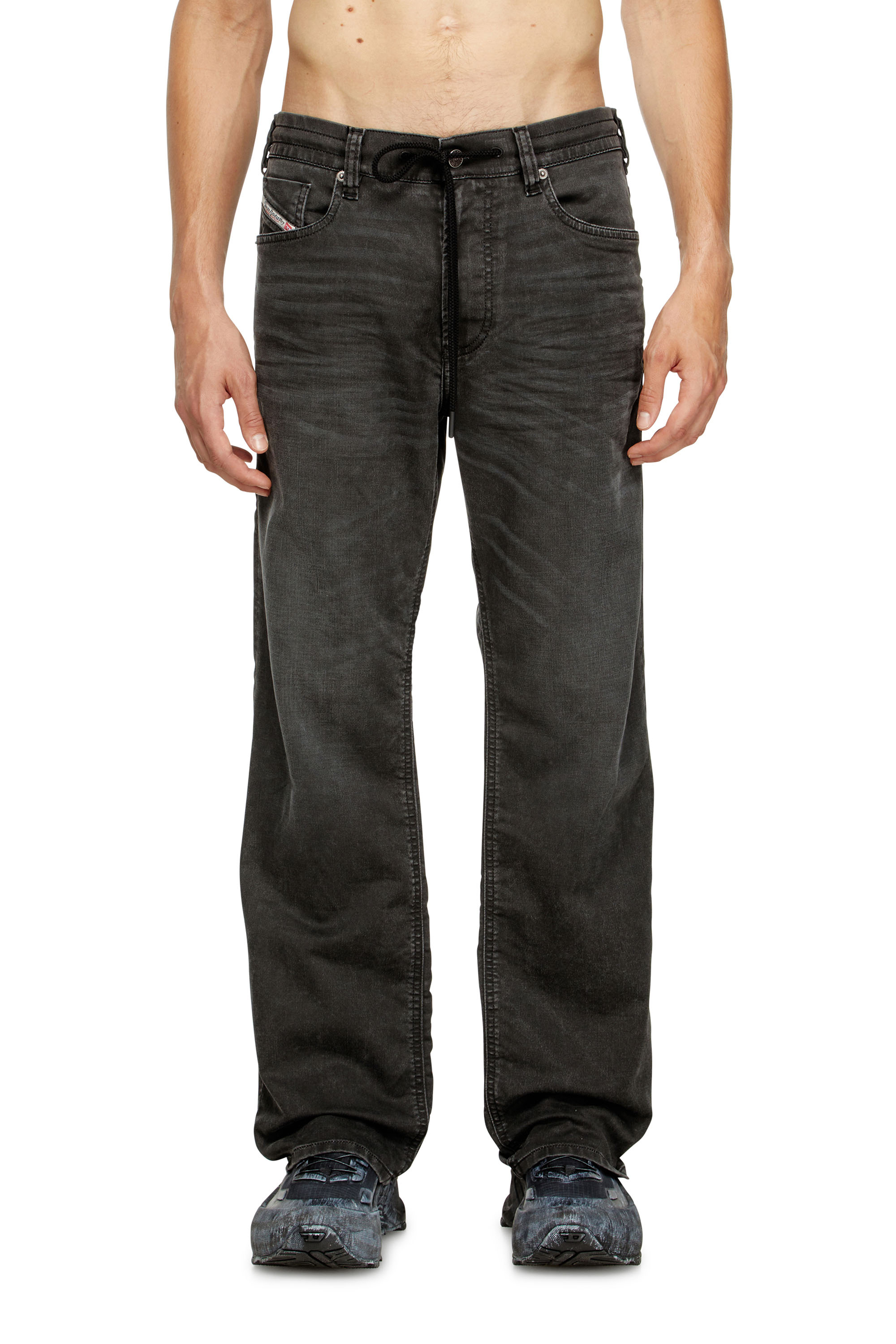 Relaxed 2080 D-Reel Joggjeans® 09J75, Black/Dark grey Diesel - Man's Relaxed 2080 D-Reel Joggjeans® 09J75, Black/Dark grey - 3