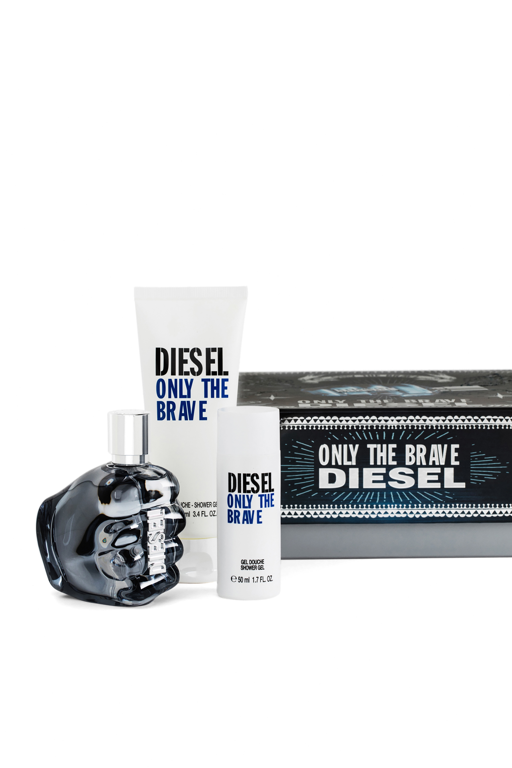 Diesel - ONLY THE BRAVE 75ML GIFT SET, Man's ONLY THE BRAVE Gift set in Blue/White - 1