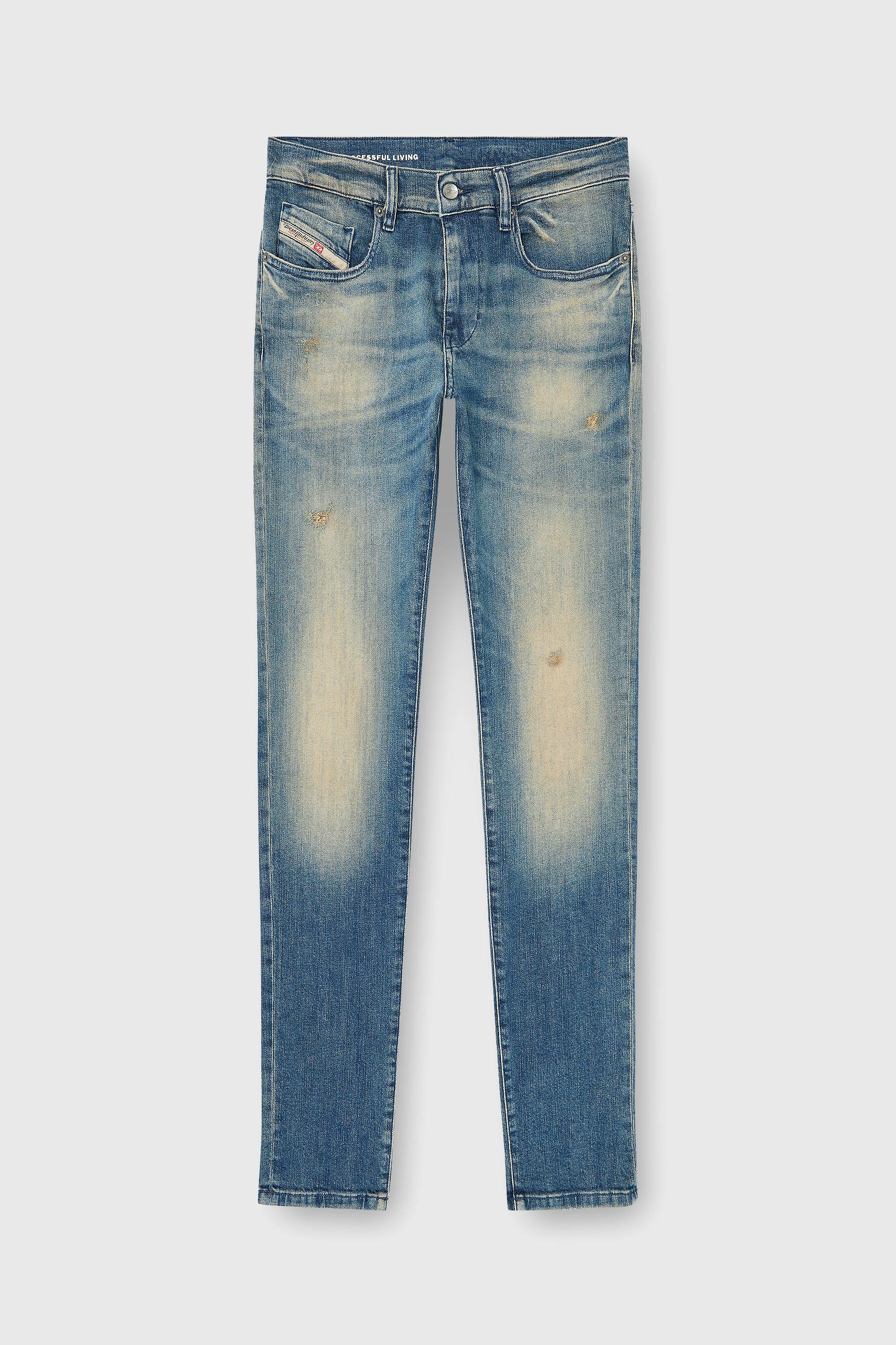 Diesel - Man's Slim Jeans 2019 D-Strukt 0KBBW, Medium blue - 3