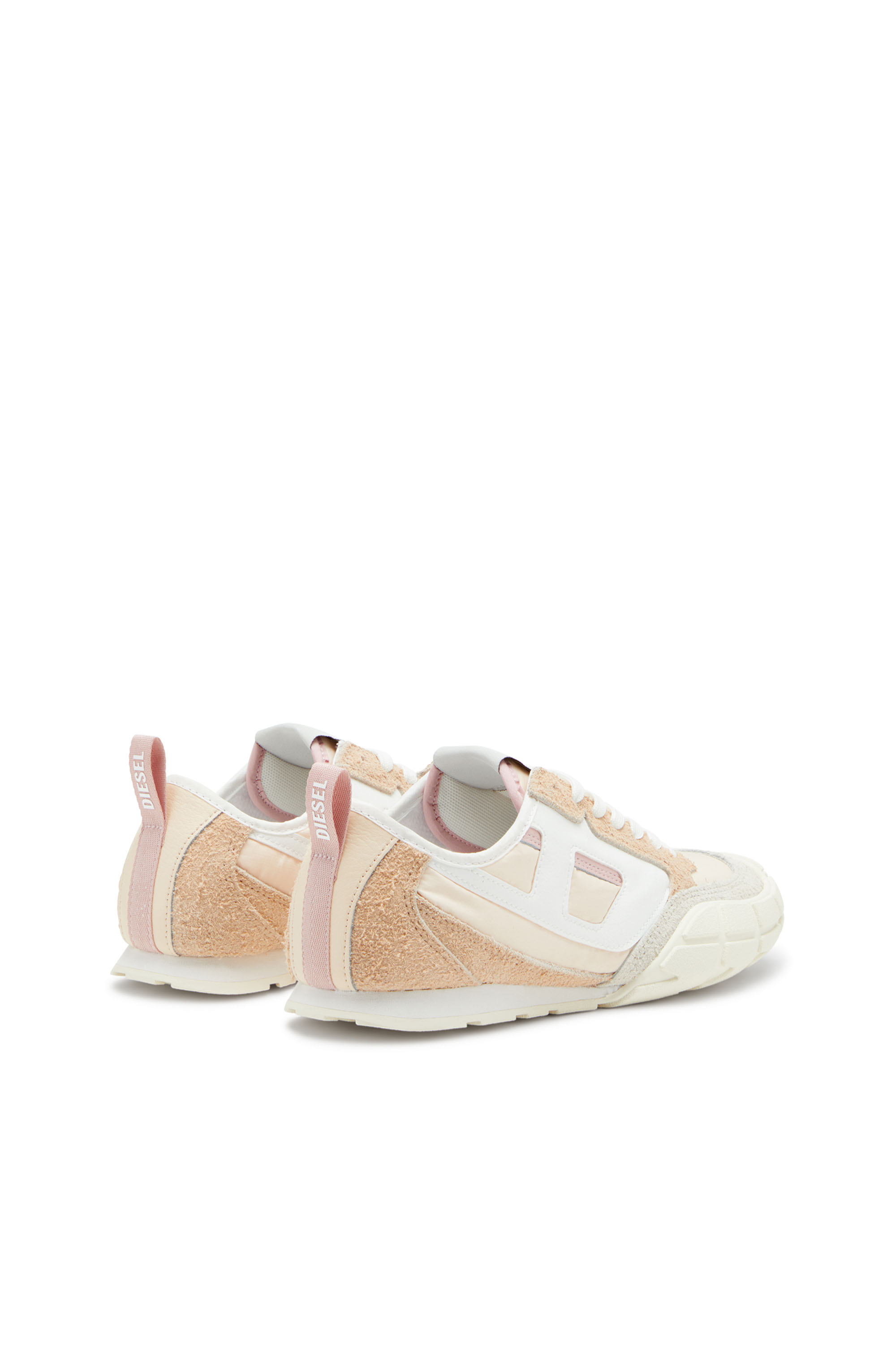 S-PAGODHA LOW W, Beige Diesel - S-PAGODHA LOW W, Woman's S-Pagodha-Sneakers in leather, suede and ripstop in Beige - 3