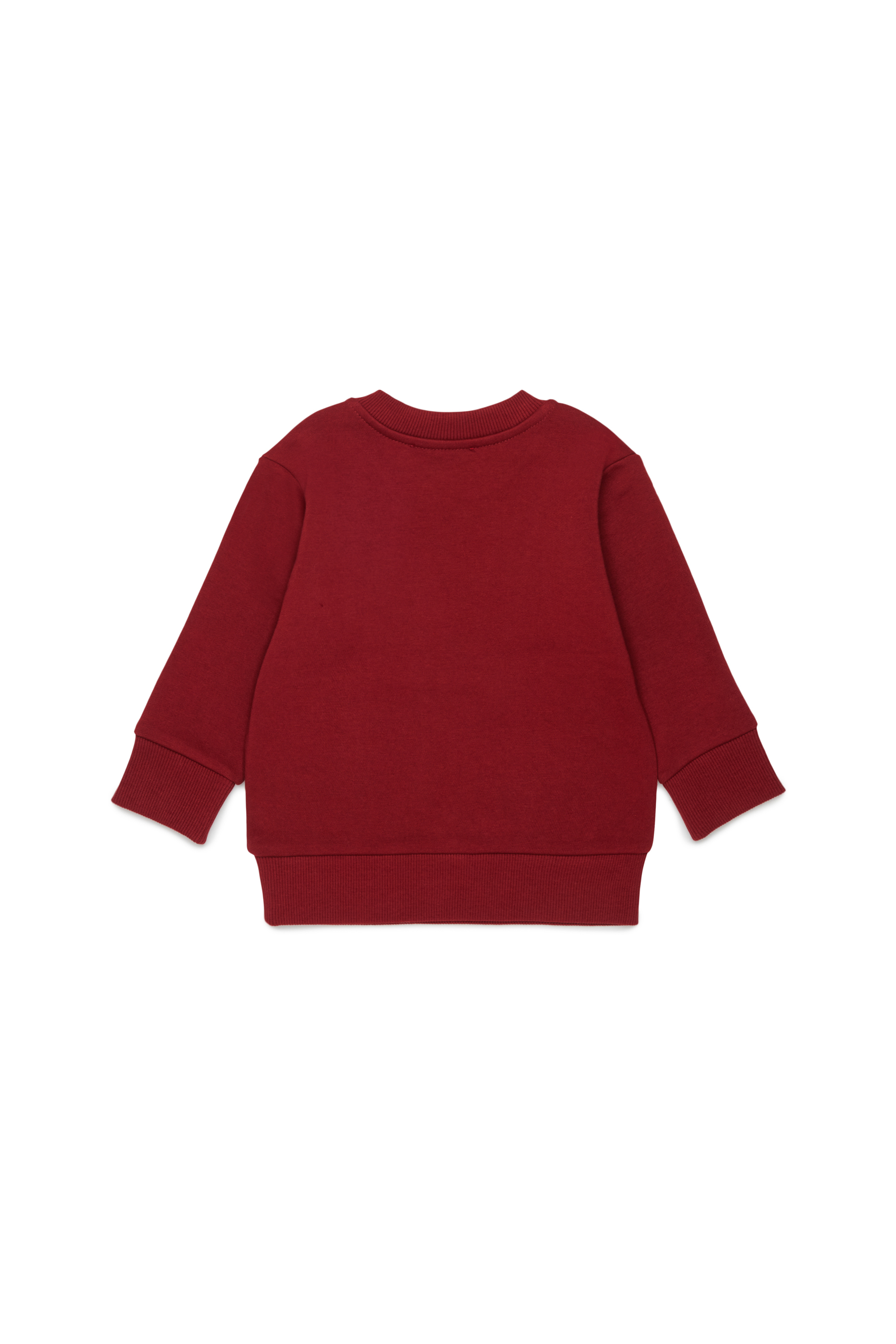 Diesel - SLODIMB, Man's Cotton sweatshirt with Diesel Industry print in Red - 2