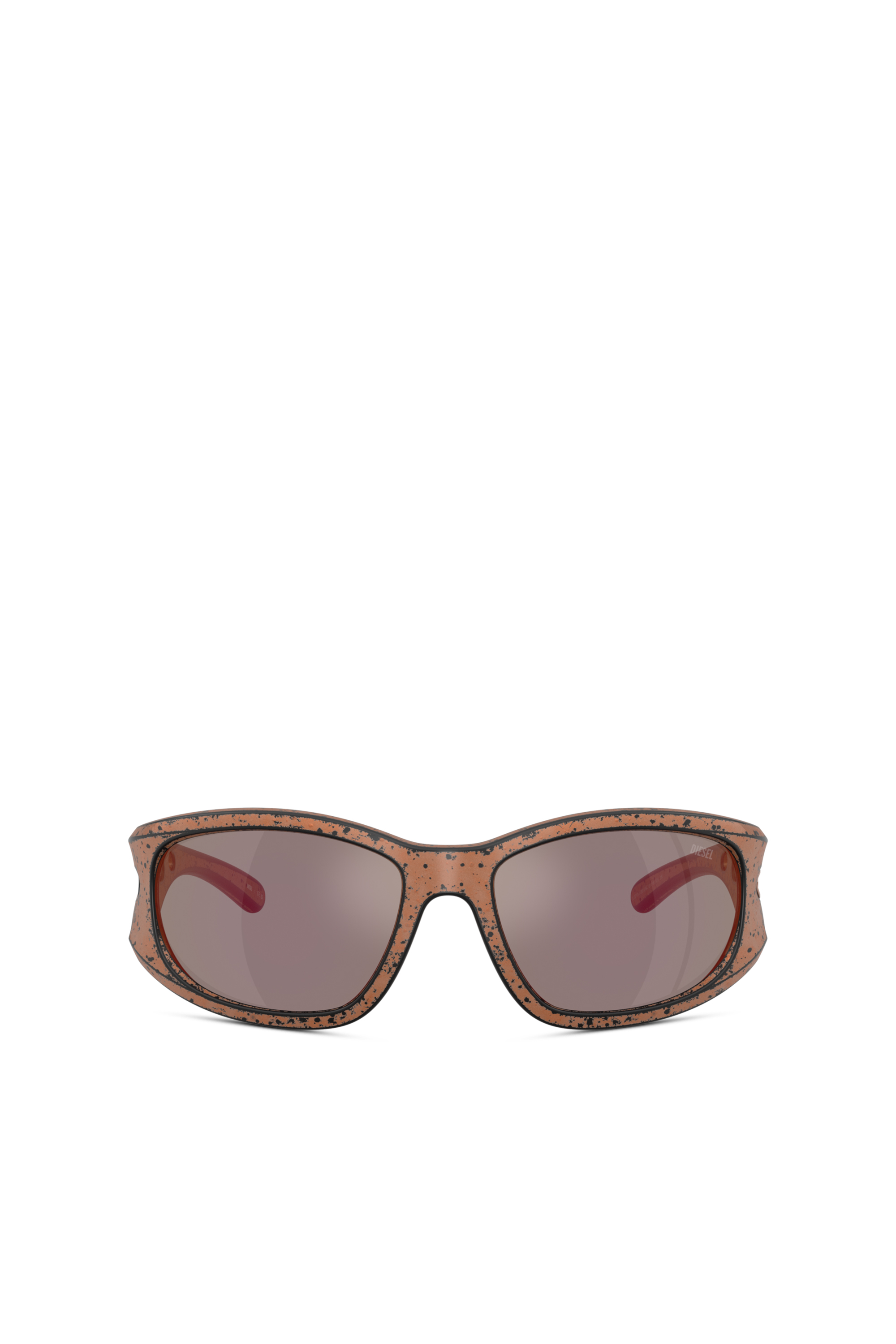 Diesel - 0DL3012U, Unisex's Rectangle sunglasses in Brown - 1
