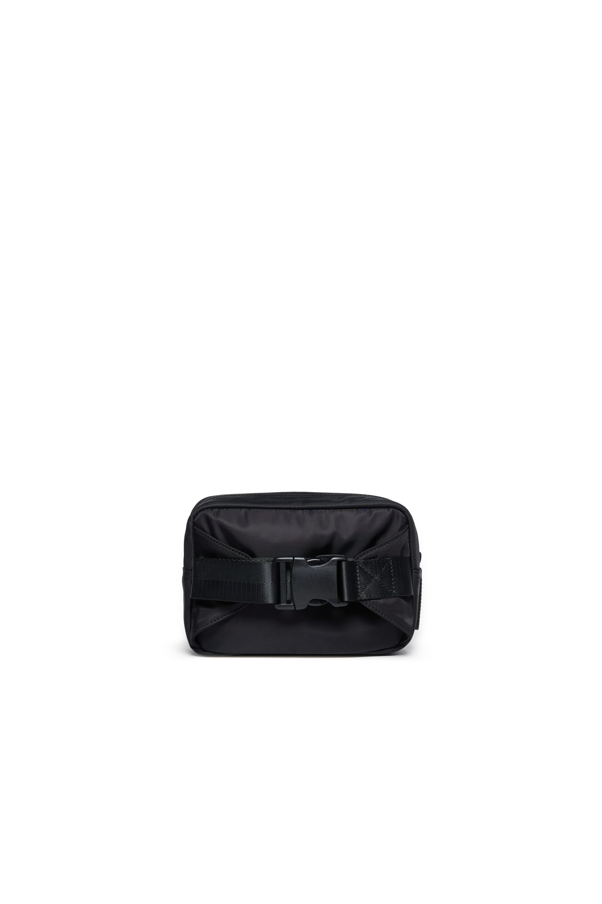 Diesel - WDEMBOSSED, Unisex's Nylon belt bag with embossed logo in Black - 3