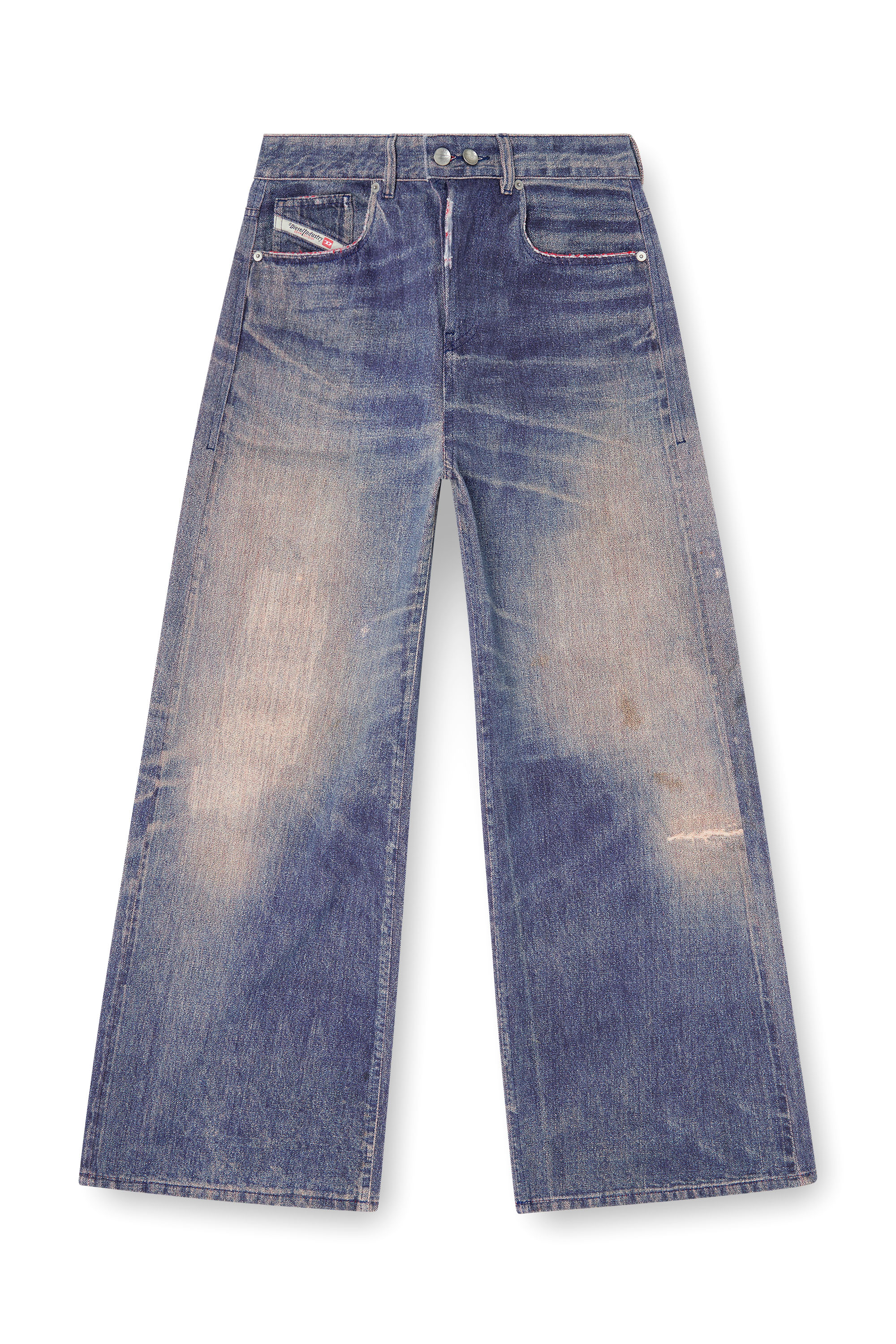 Diesel - Woman's Relaxed Jeans 1996 D-Sire 09P95, Dark Blue - 3