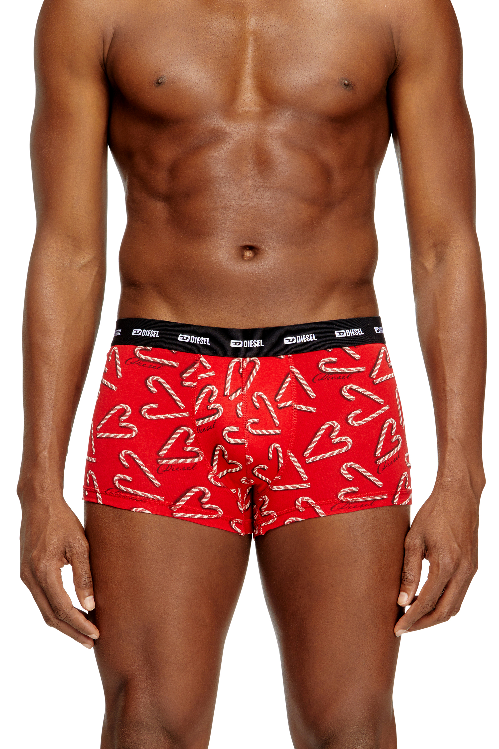 DAMIEN-GFT-UTLT-3PACK, Red/Black Diesel - DAMIEN-GFT-UTLT-3PACK, Man's Set of three stretch-cotton boxers in Red/Black - 2