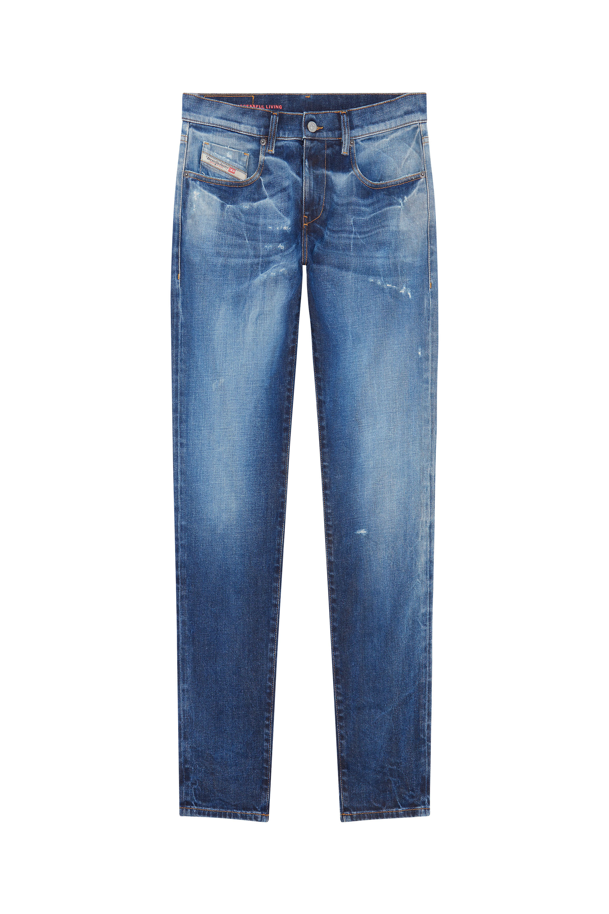 Diesel - 2019 D-STRUKT 09E14 Slim Jeans, Medium blue - Image 6