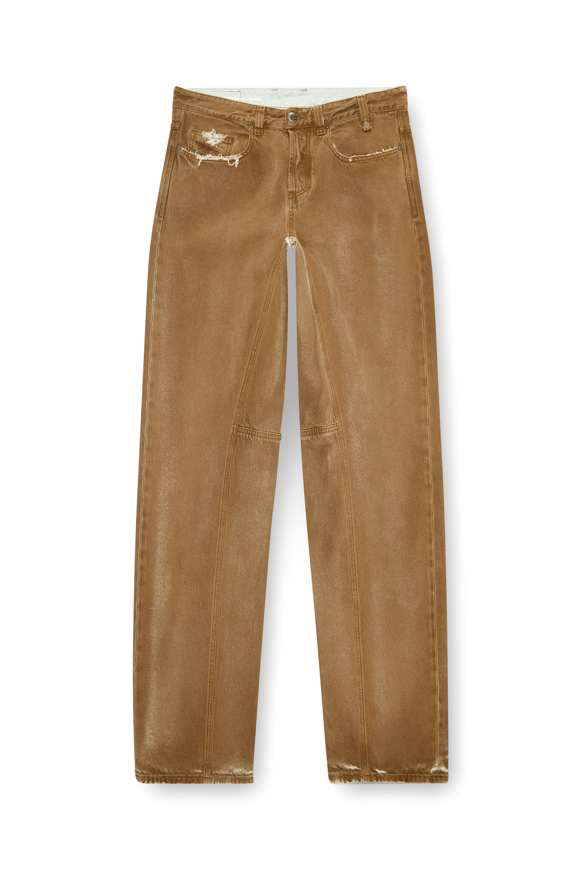 Diesel - Man's Relaxed Jeans 2001 D-Macro 09J82, Light Brown - 3