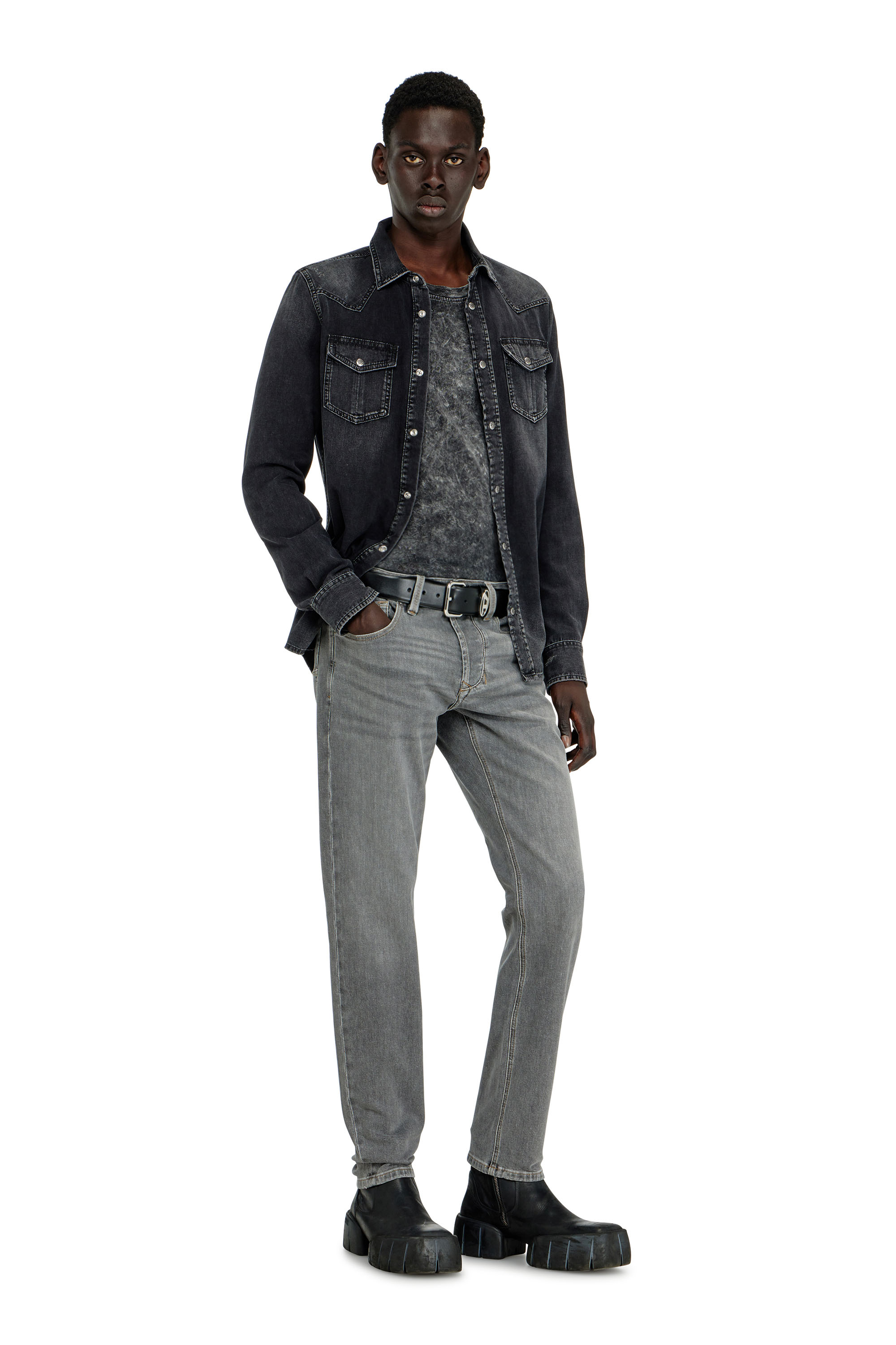 Diesel - Man's Regular Jeans 1986 Larkee-Beex 0KBBI, Grey - 1