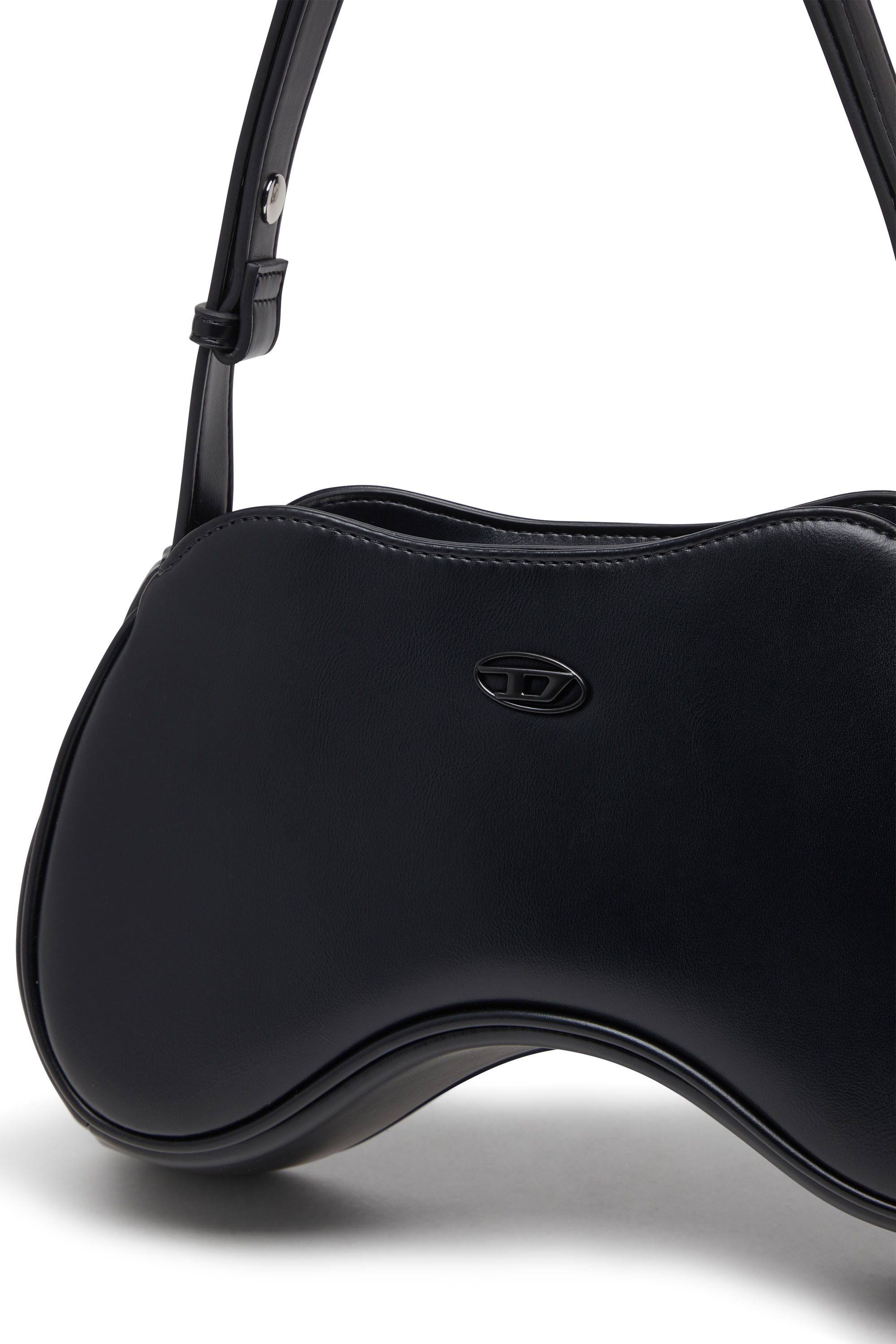 Diesel - PLAY SHOULDER, Woman's Play-Shoulder bag in PU in Black - 5