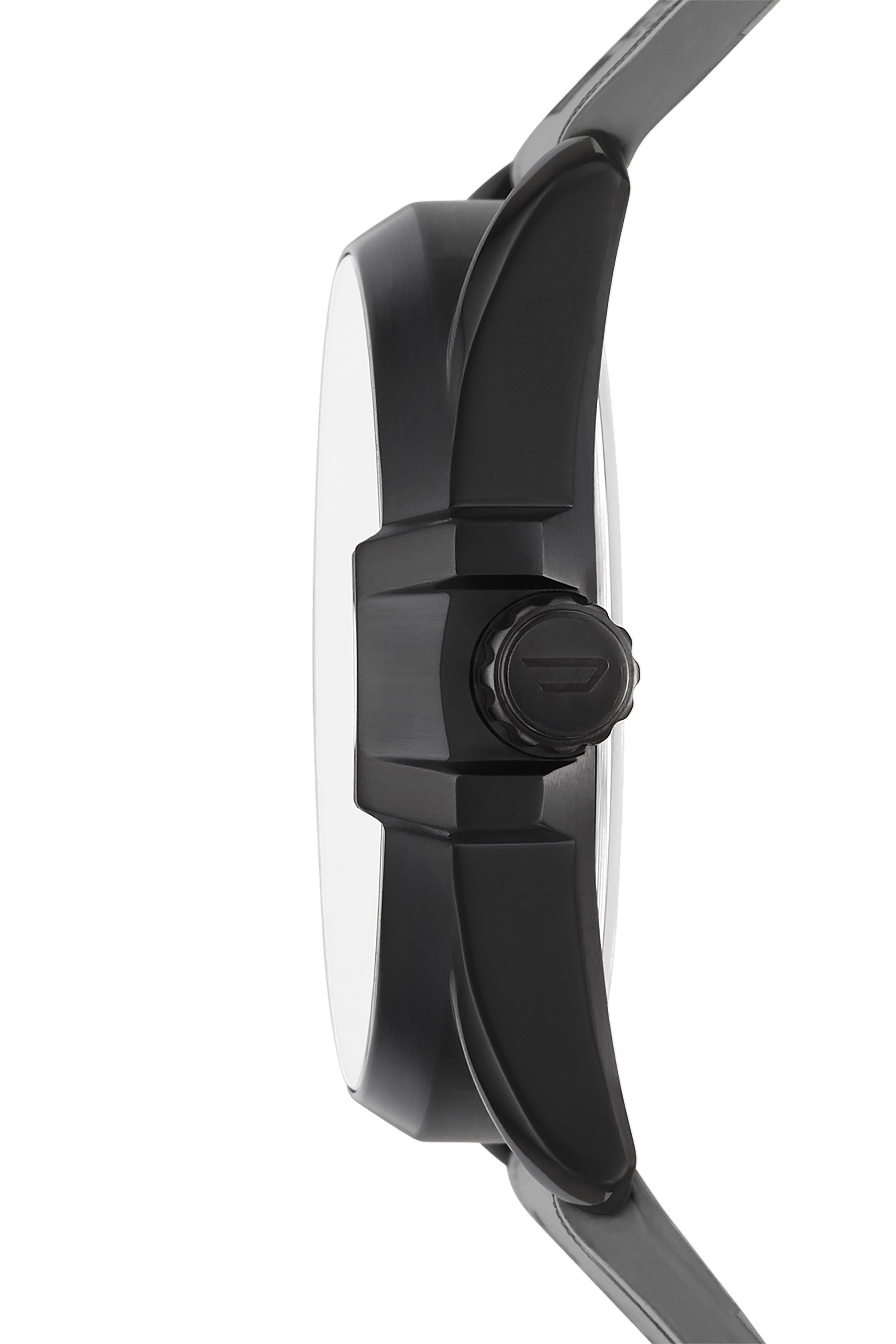 Diesel - DZ1931, Man's MS9 three-hand orange nylon watch in Black/Orange - 2