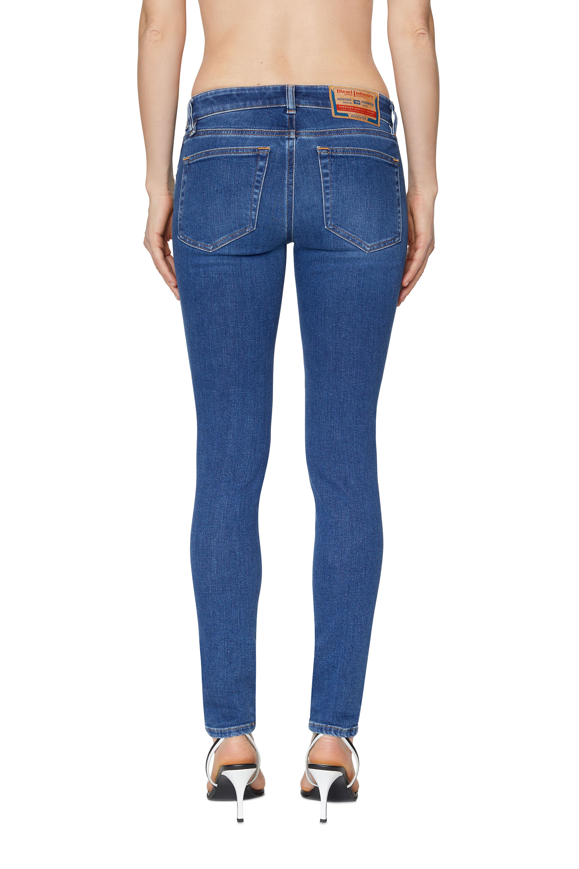 Diesel - Super skinny Jeans 2018 Slandy-Low 09C21, Medium blue - Image 3