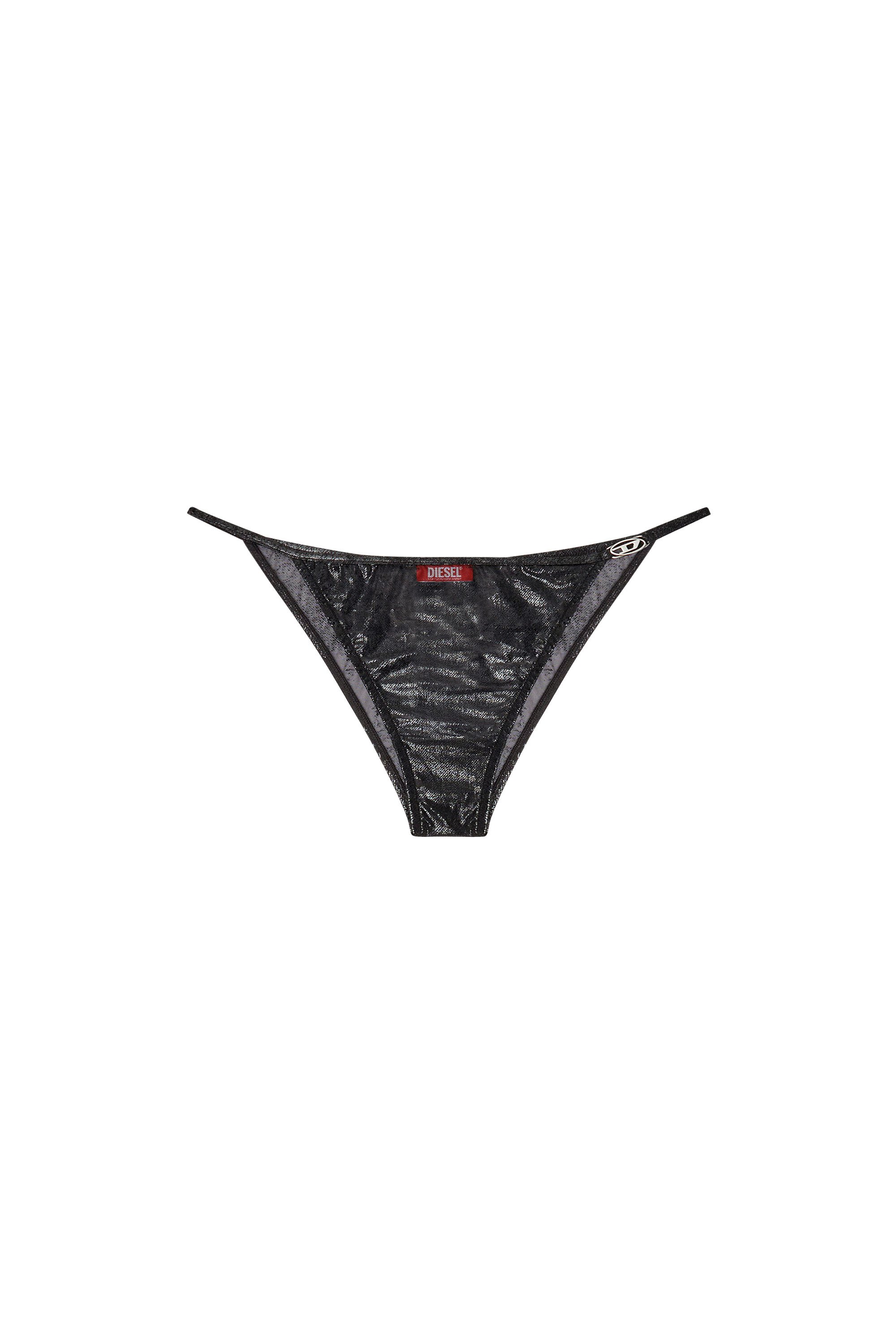 Diesel - PUNCHY-GFT, Woman's Nylon briefs with logo in Black - 4