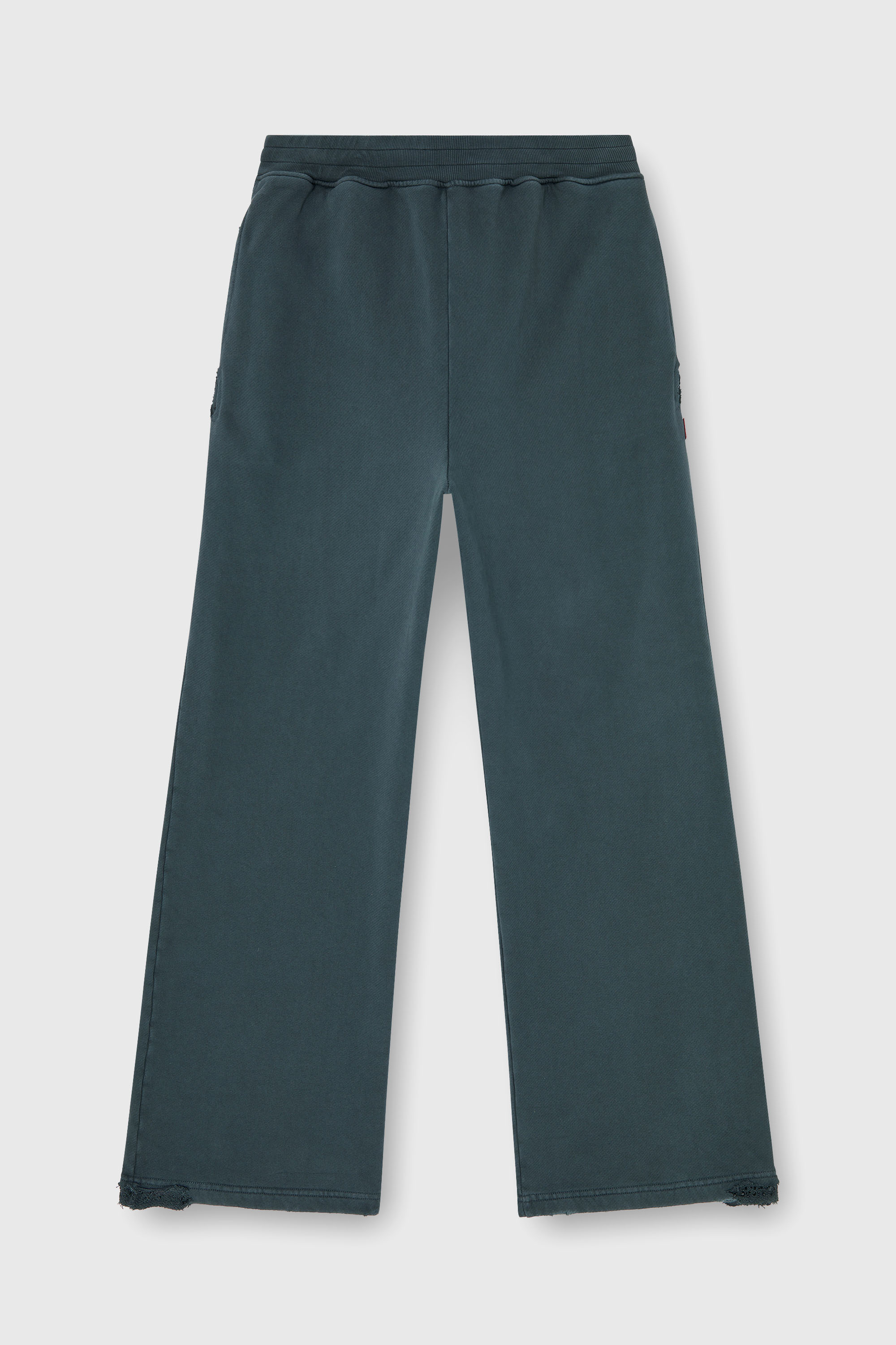 Diesel - P-MARTAINS-CRYSTALS, Man's Distressed sweatpants with crystal details in Dark Green - 2