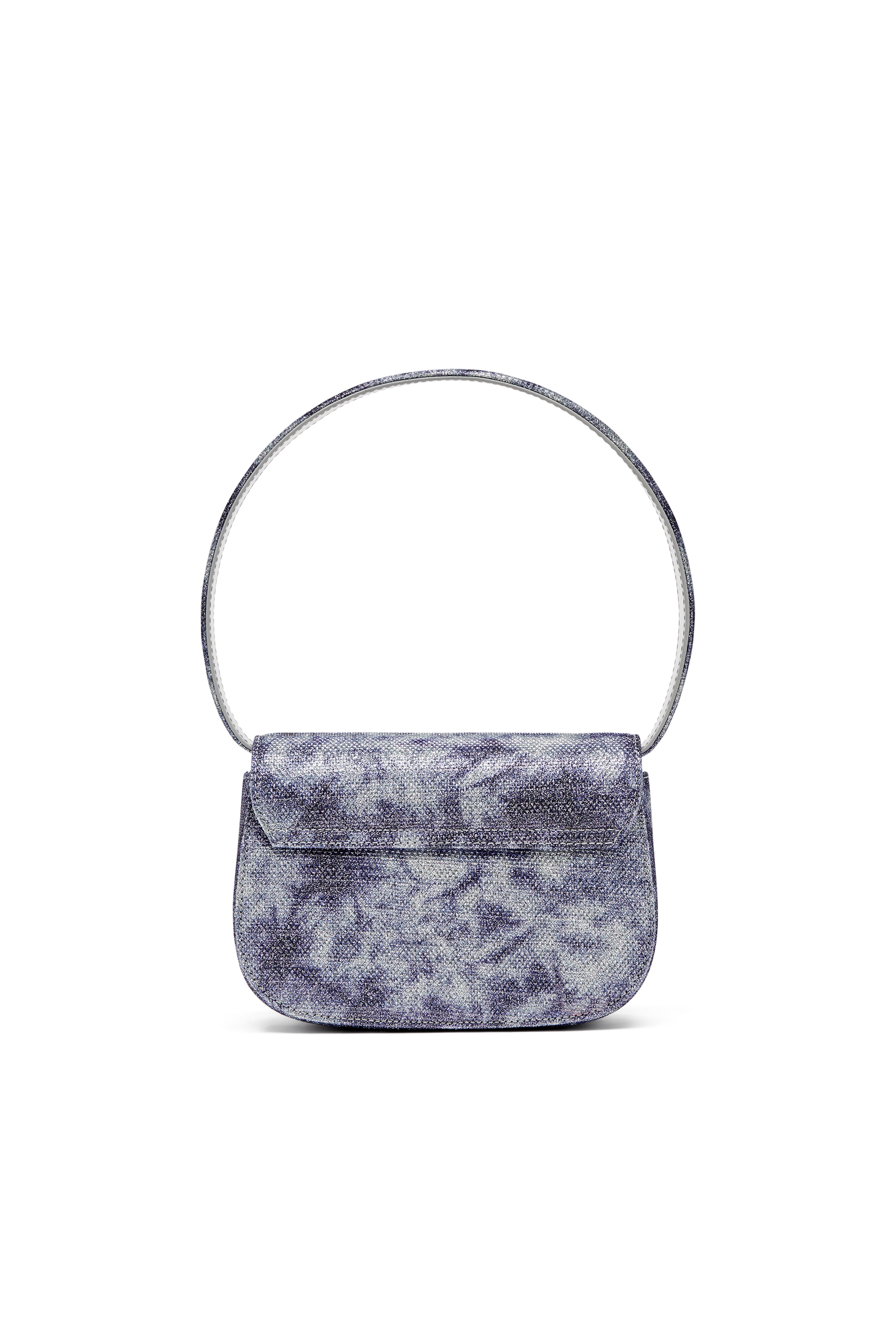 Diesel - 1DR, Woman's 1DR-Iconic shoulder bag in shimmer fabric in Blue - 2