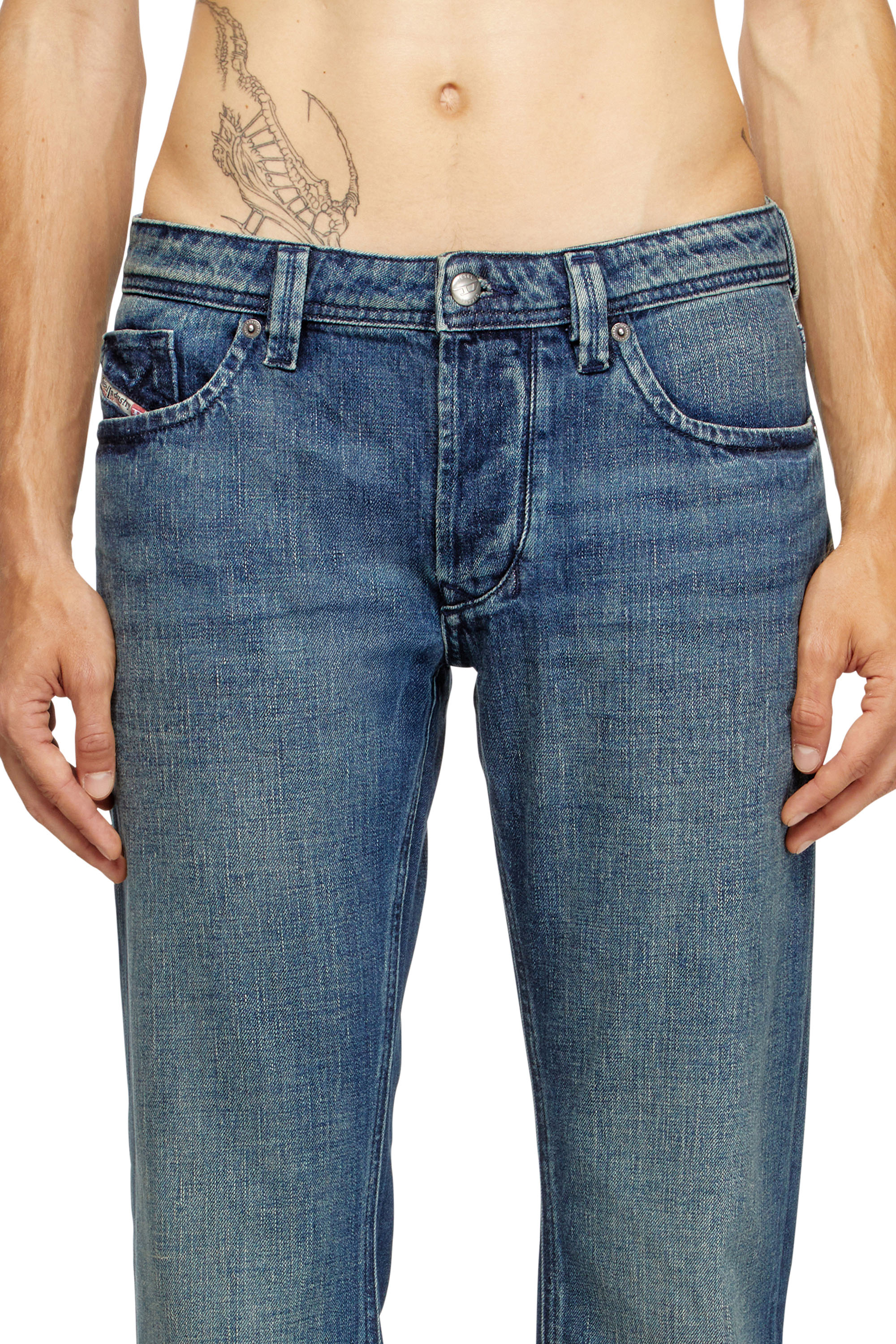 Regular Jeans 1985 Larkee 0DBDS, Dark Blue Diesel - Man's Regular Jeans 1985 Larkee 0DBDS, Dark Blue - 5