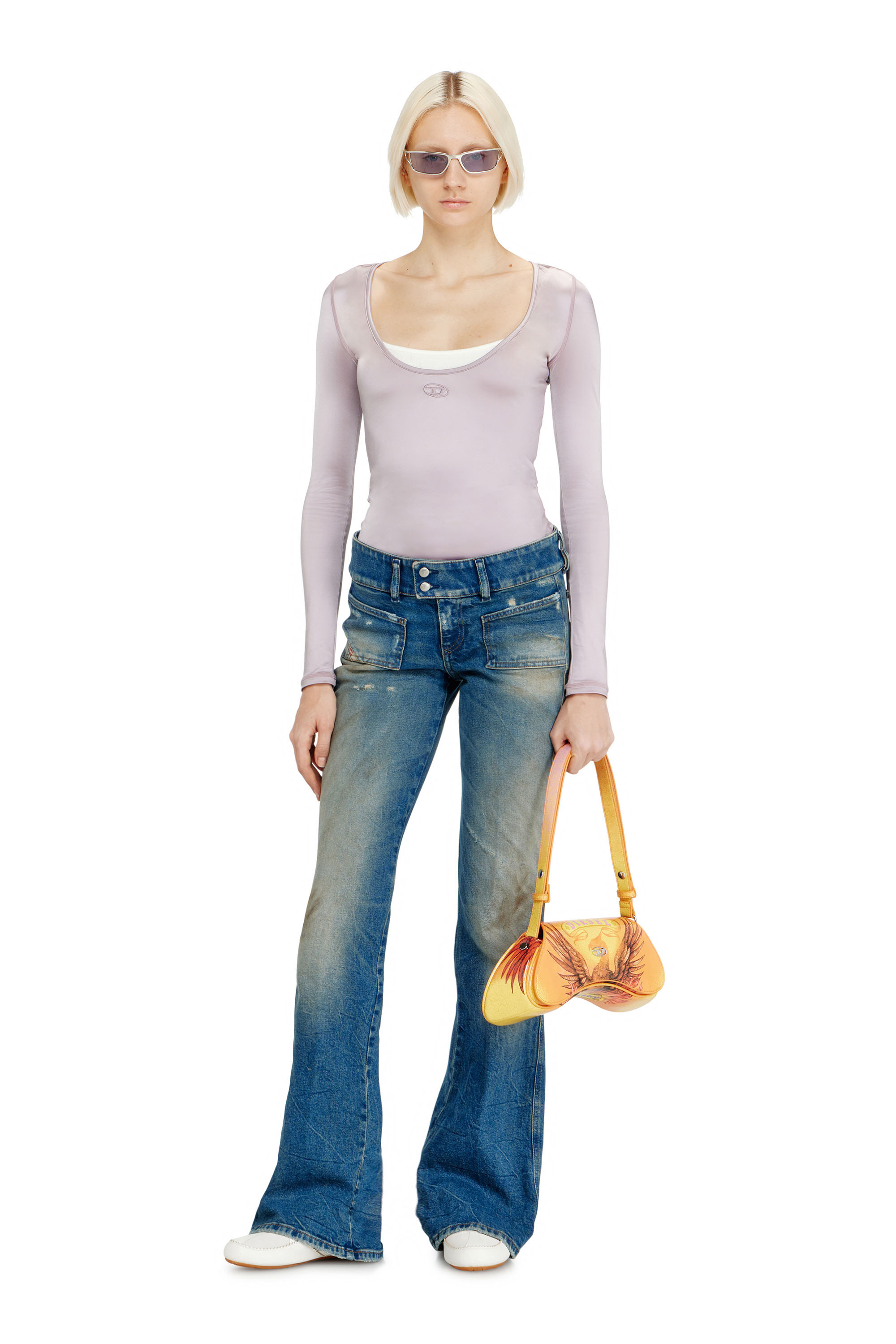 Diesel - Woman's Bootcut Jeans D-Hush 09N40, Medium blue - 1