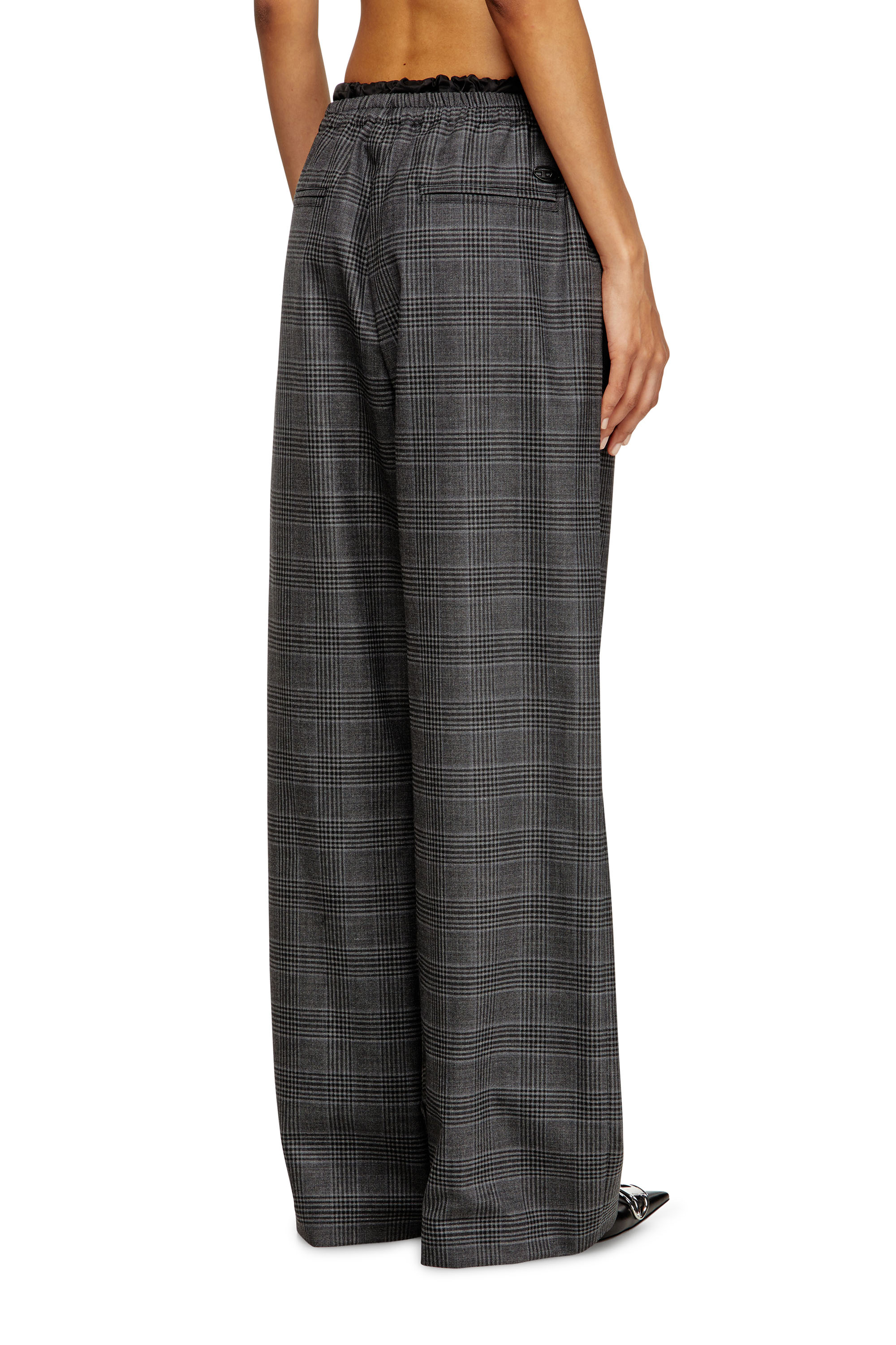 Diesel - P-YRITE, Woman's Wool pants with welt pockets in null - 4