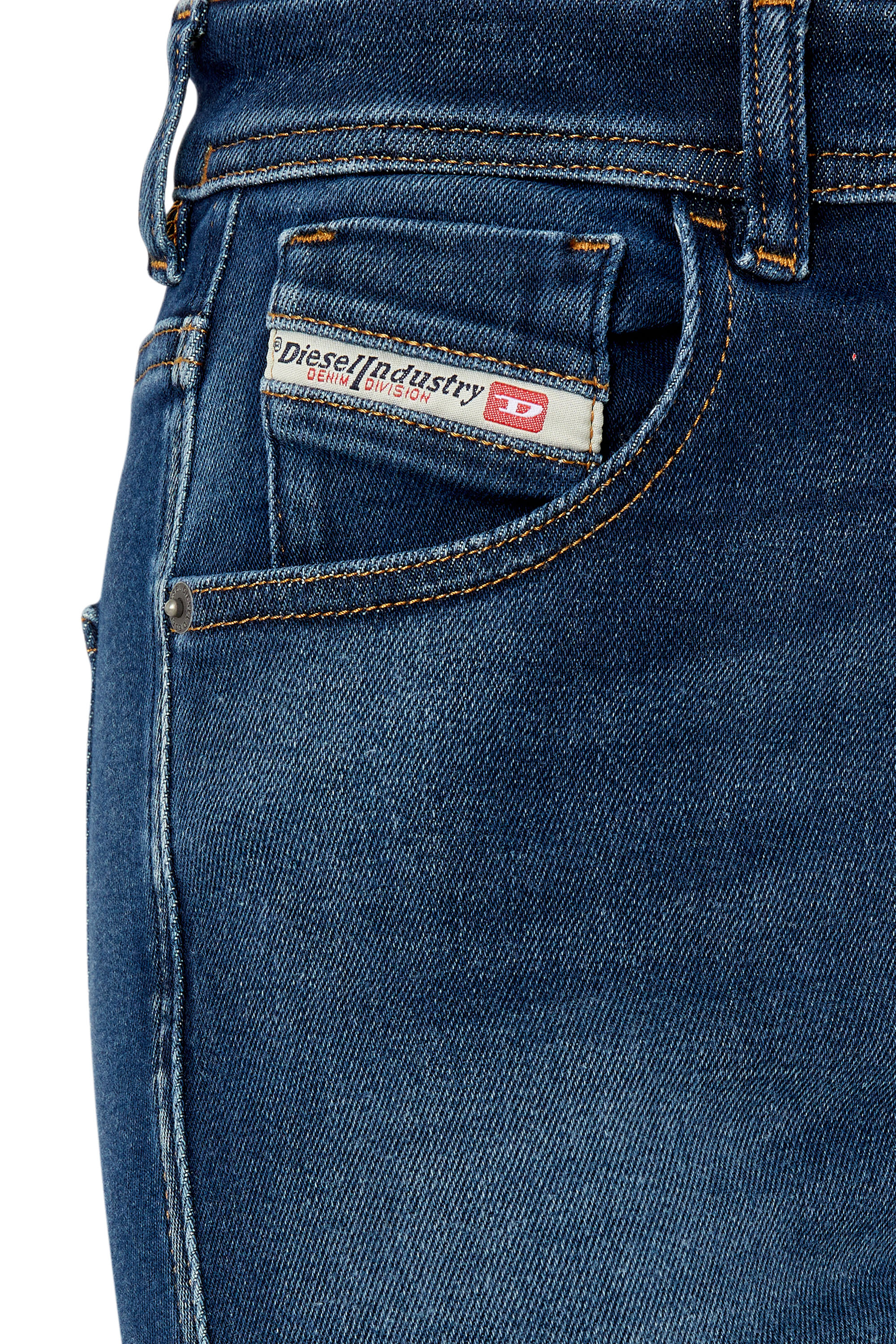 Diesel - 1984 Slandy high 09E97 Super skinny Jeans, Dark Blue - Image 3
