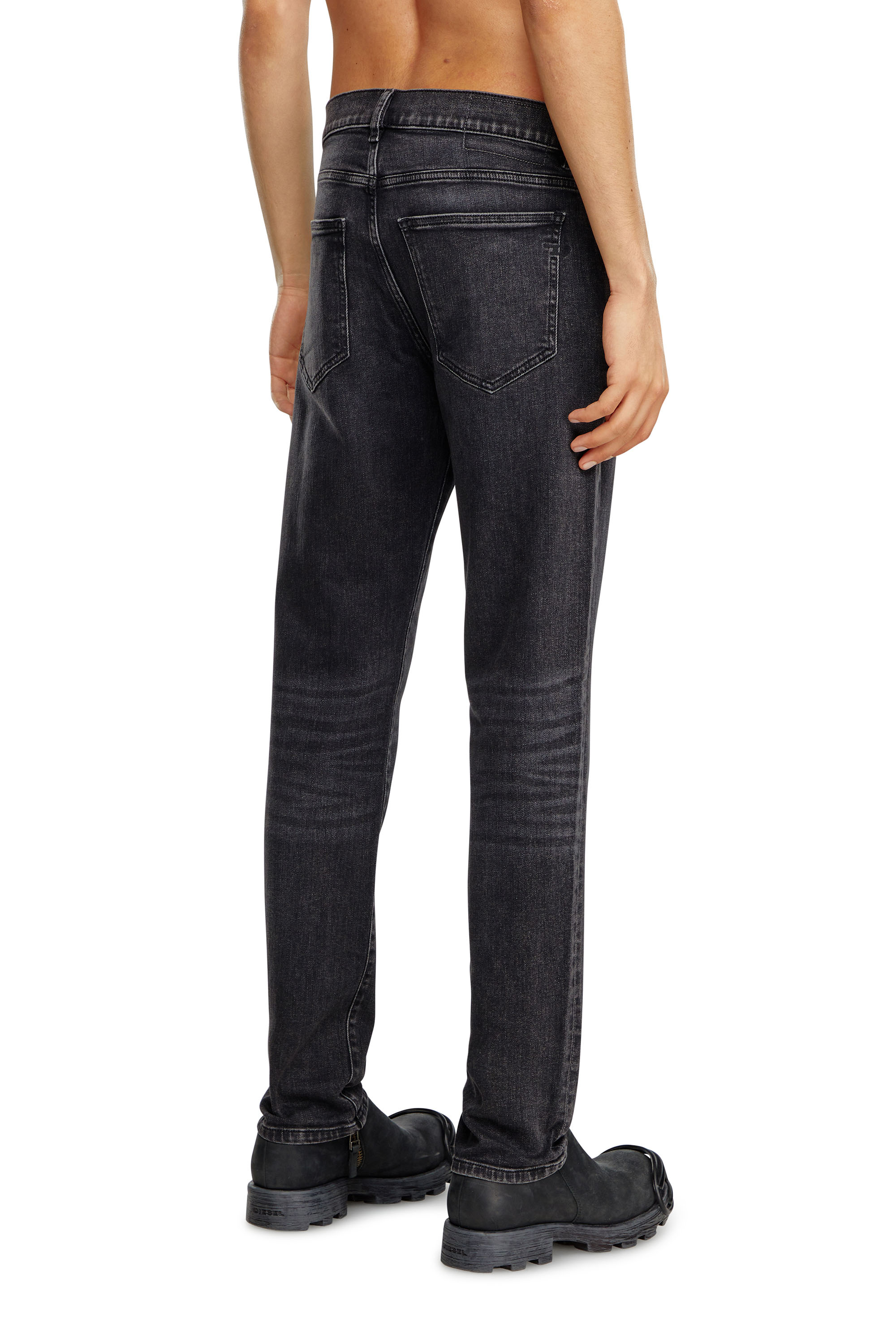Diesel - Slim Jeans 2019 D-Strukt 09B83, Black/Dark grey - Image 3