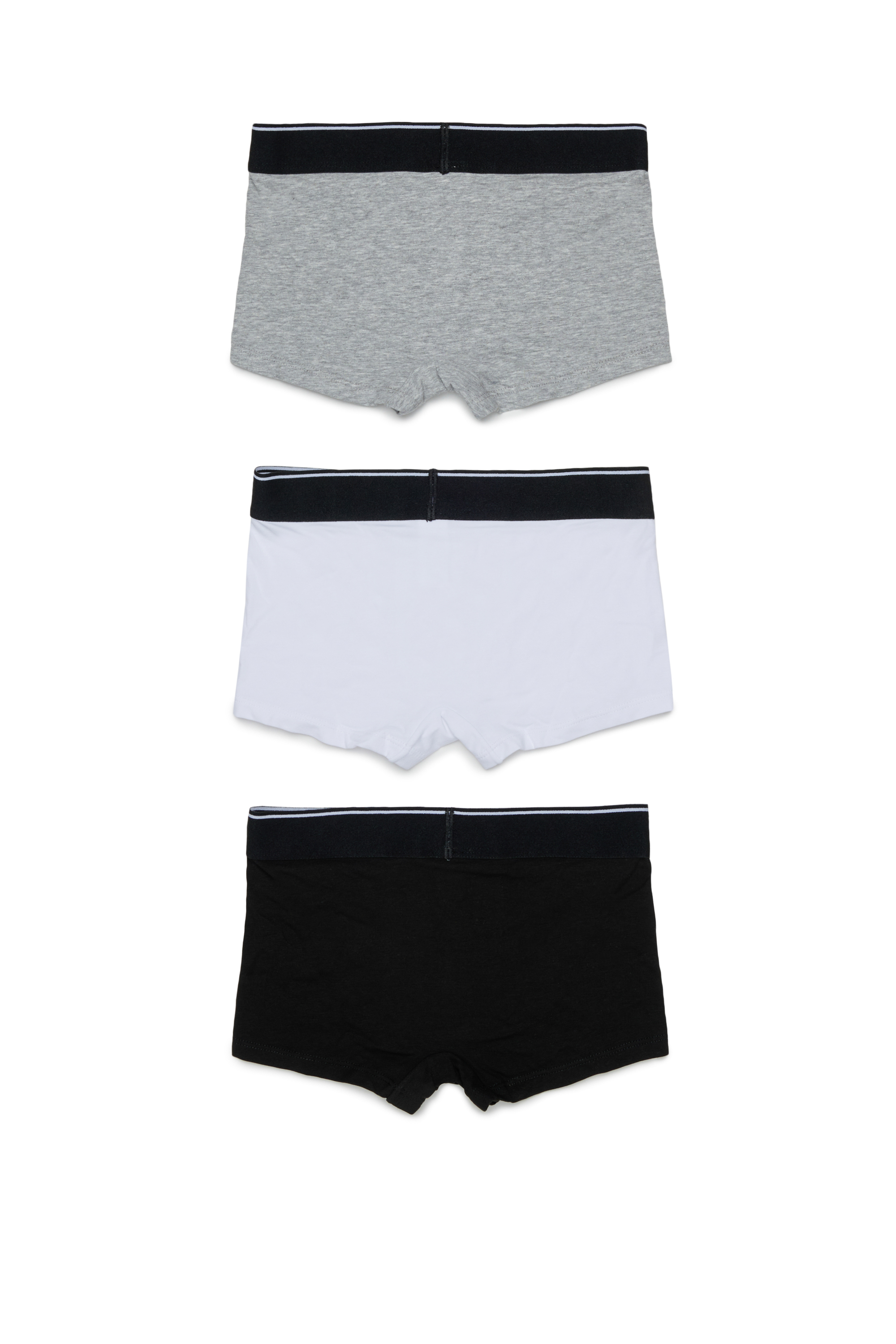 Diesel - UM-UGINTRIPACK-DD, Man's 3-pack boxer briefs in stretch cotton in Black/Grey - 2