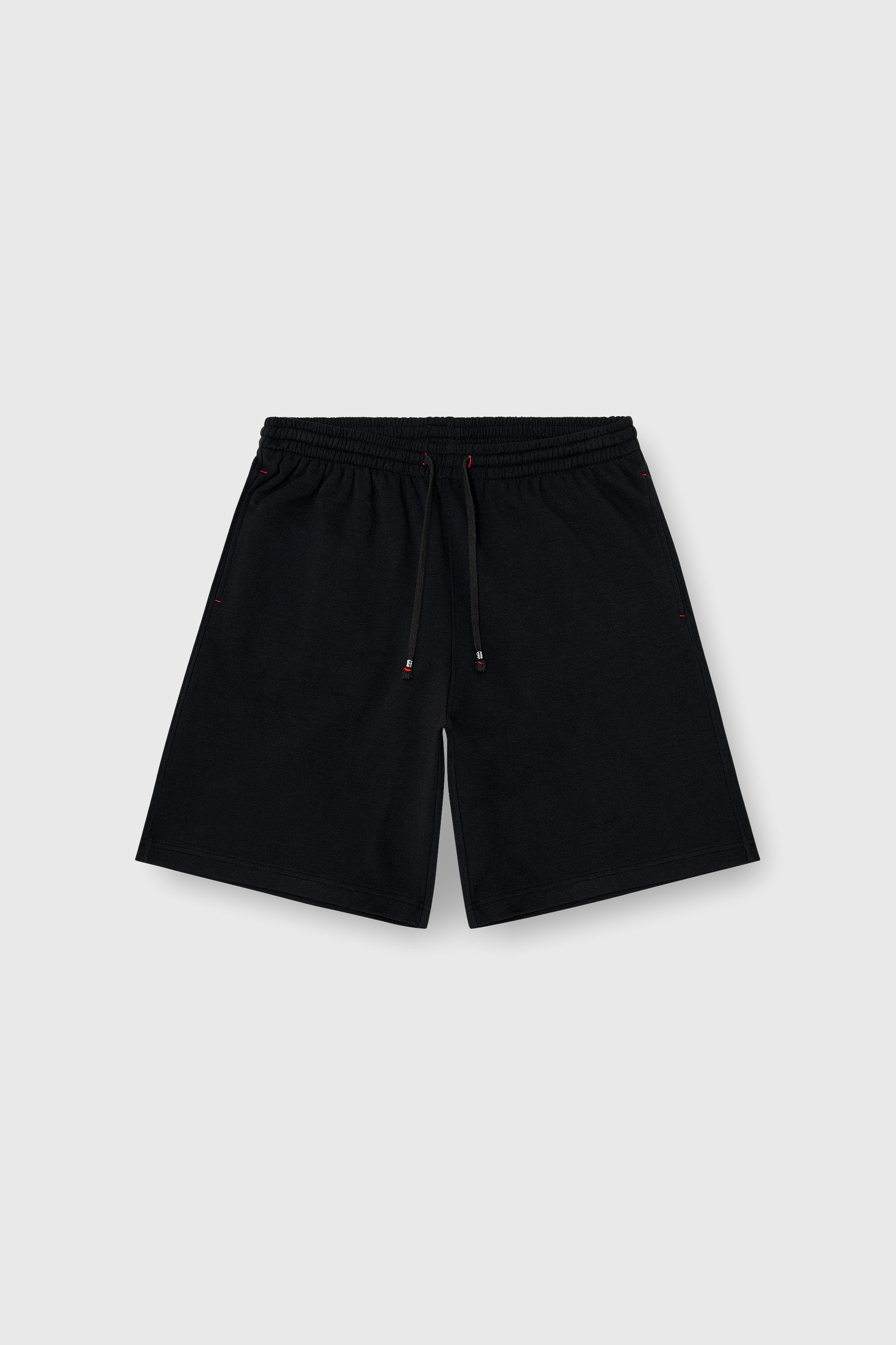 Diesel - LUCAS-D-CORE, Man's Sweat shorts in peached cotton blend in Black - 2