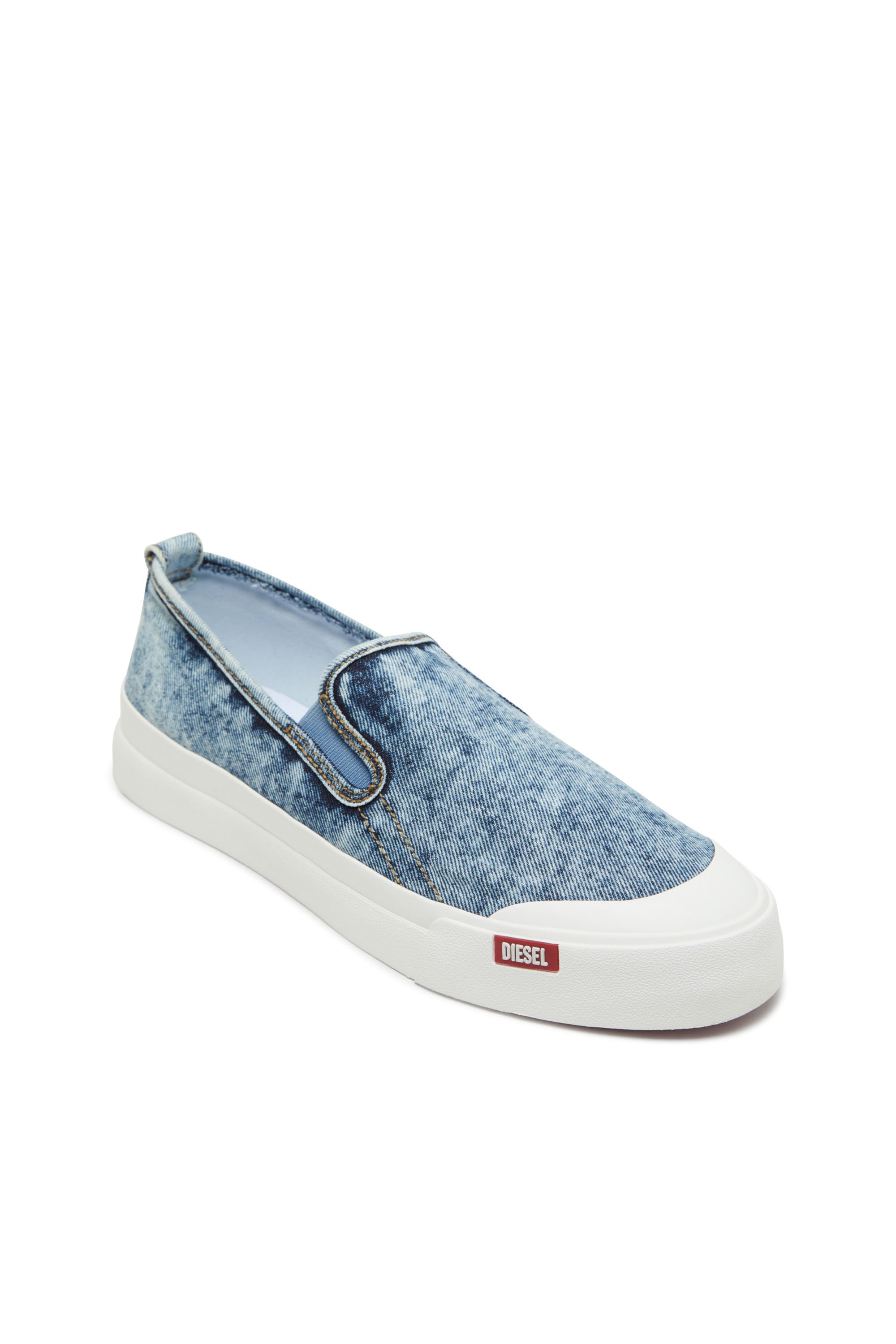 Diesel - S-ATHOS NMD SO, Man's Denim slip-on sneakers in Blue - 6