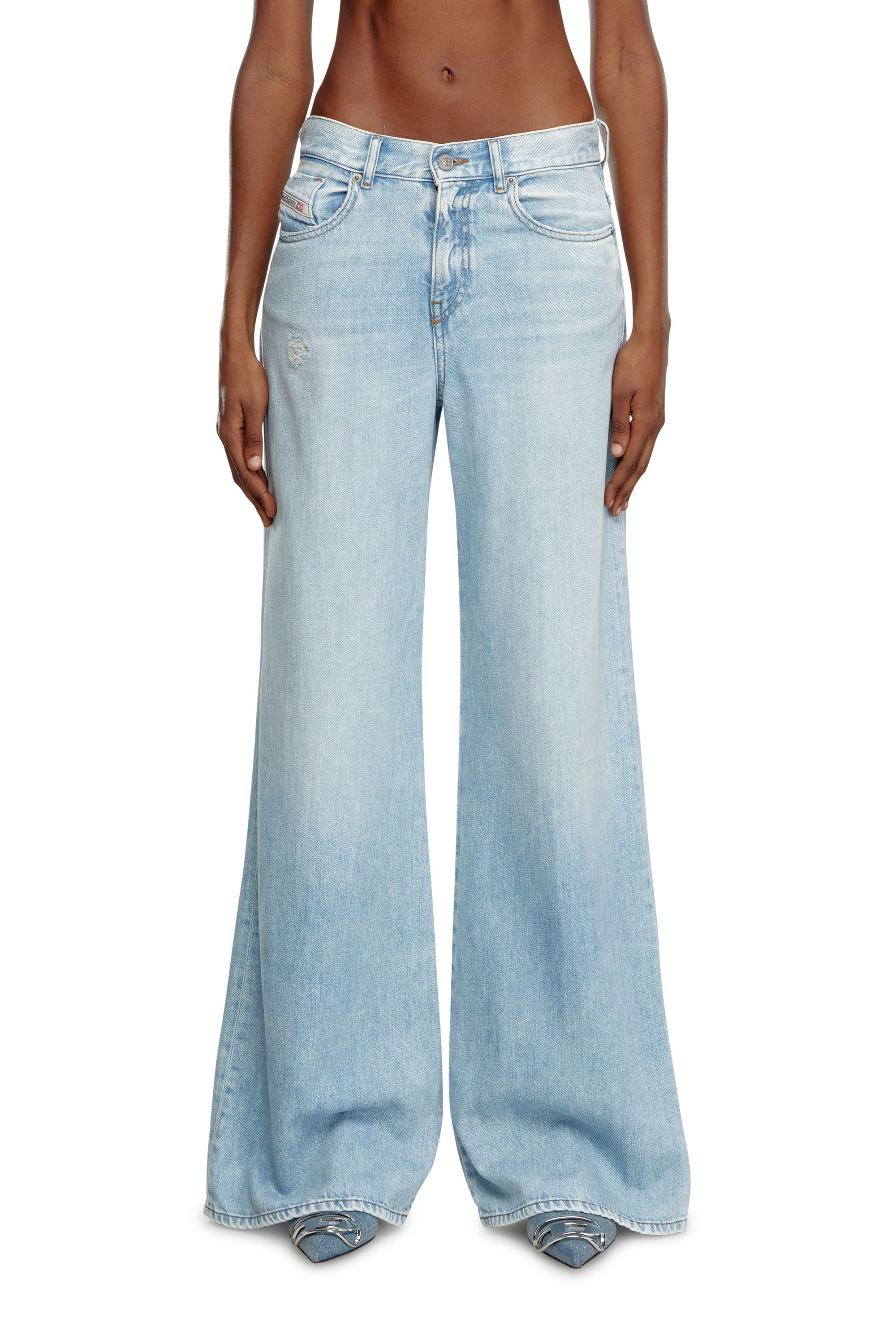 Diesel - Woman's Bootcut and Flare Jeans 1978 D-Akemi 068MQ, Light Blue - 2