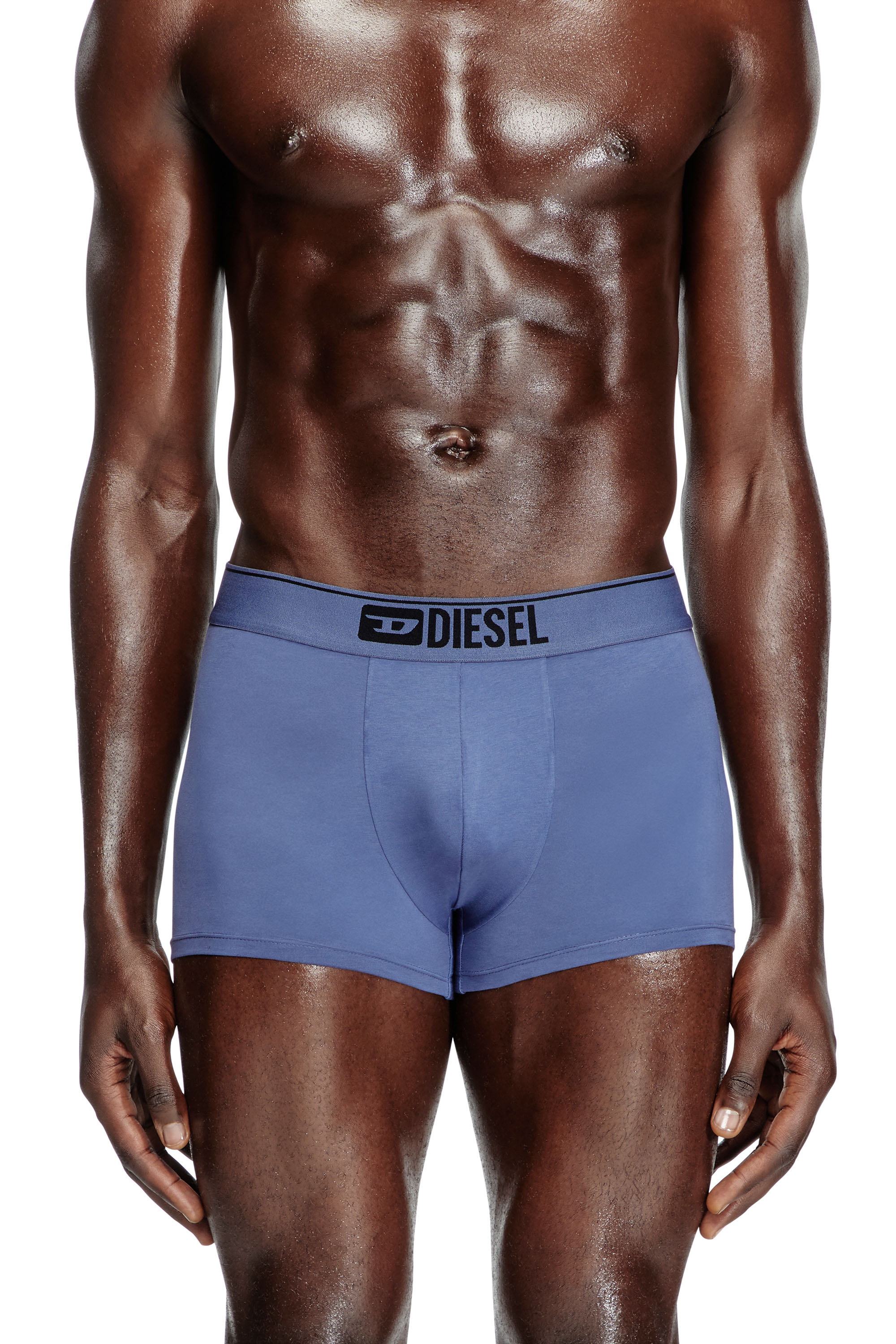 Diesel - UMBX-DAMIENTHREEPACK, Man's Three-pack of plain boxer in Black/Blue - 2