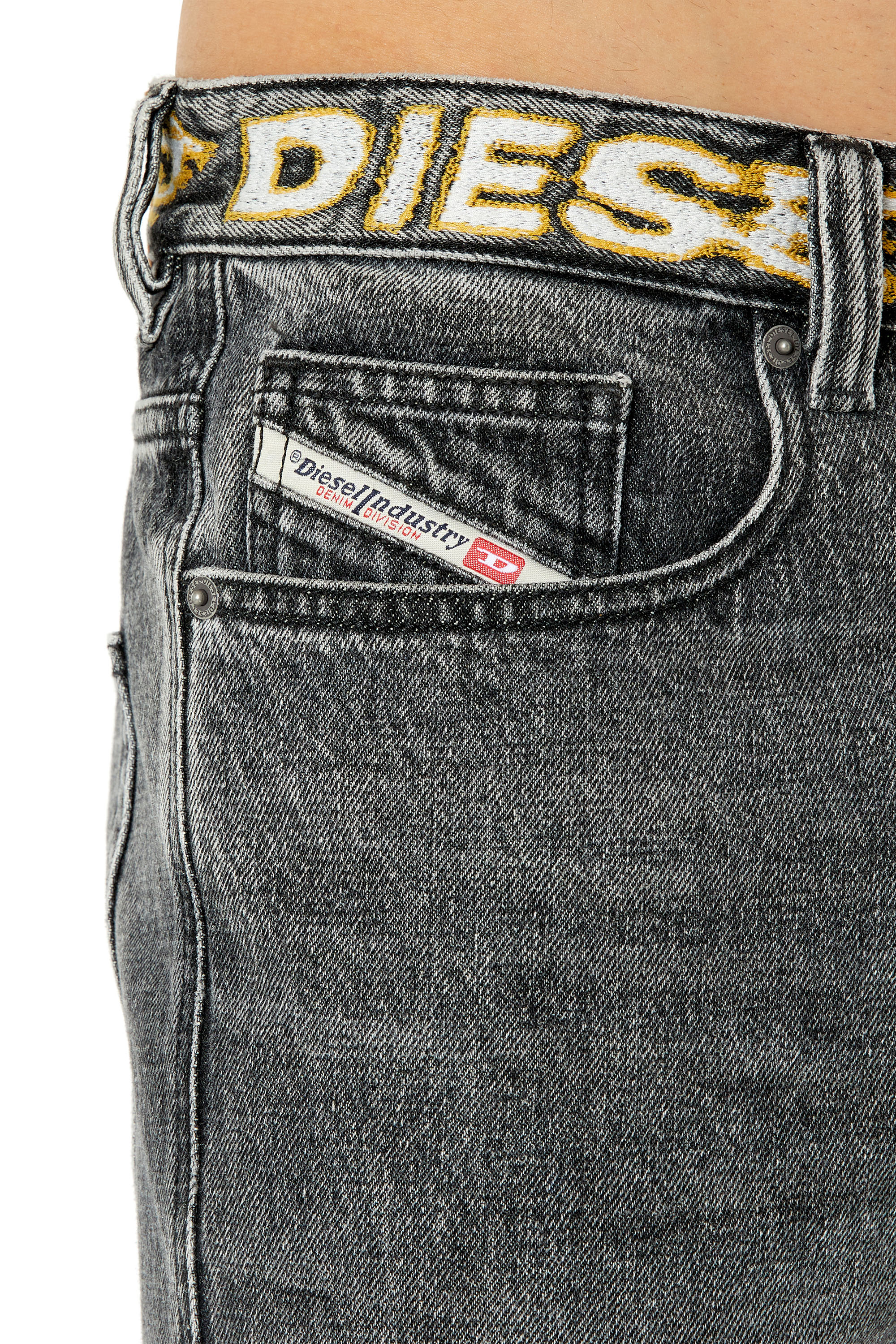 Diesel - 2010 007N9 Straight Jeans, Black/Dark grey - Image 4