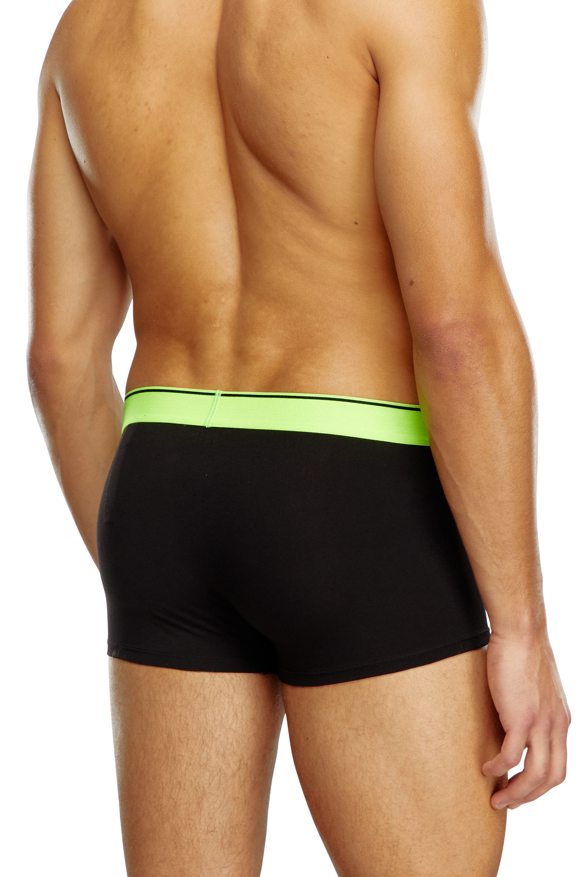 Diesel - UMBX-DAMIENTHREEPACK, Man's Three-pack boxer briefs with pop-colour waist in Black/Yellow - 3