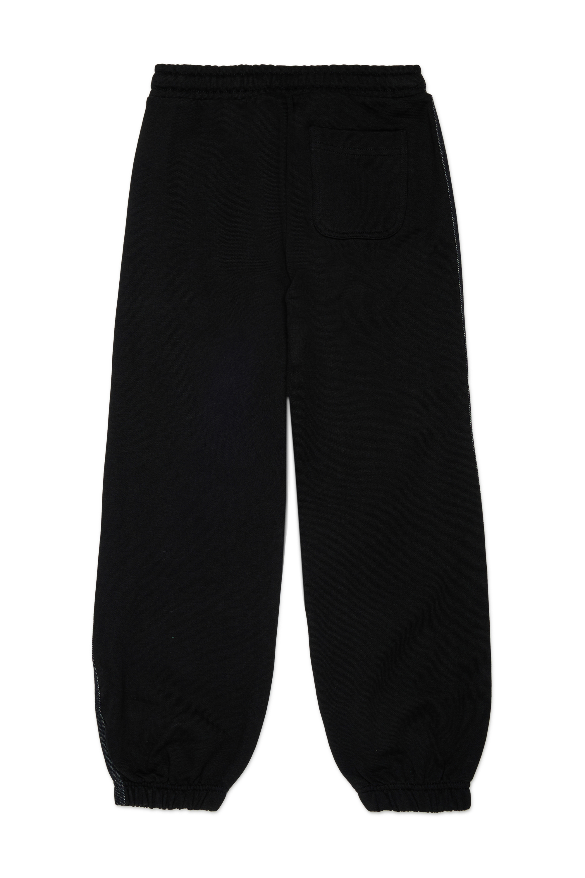 Diesel - PTEAN, Man's Sweatpants with denim side bands in Black - 2