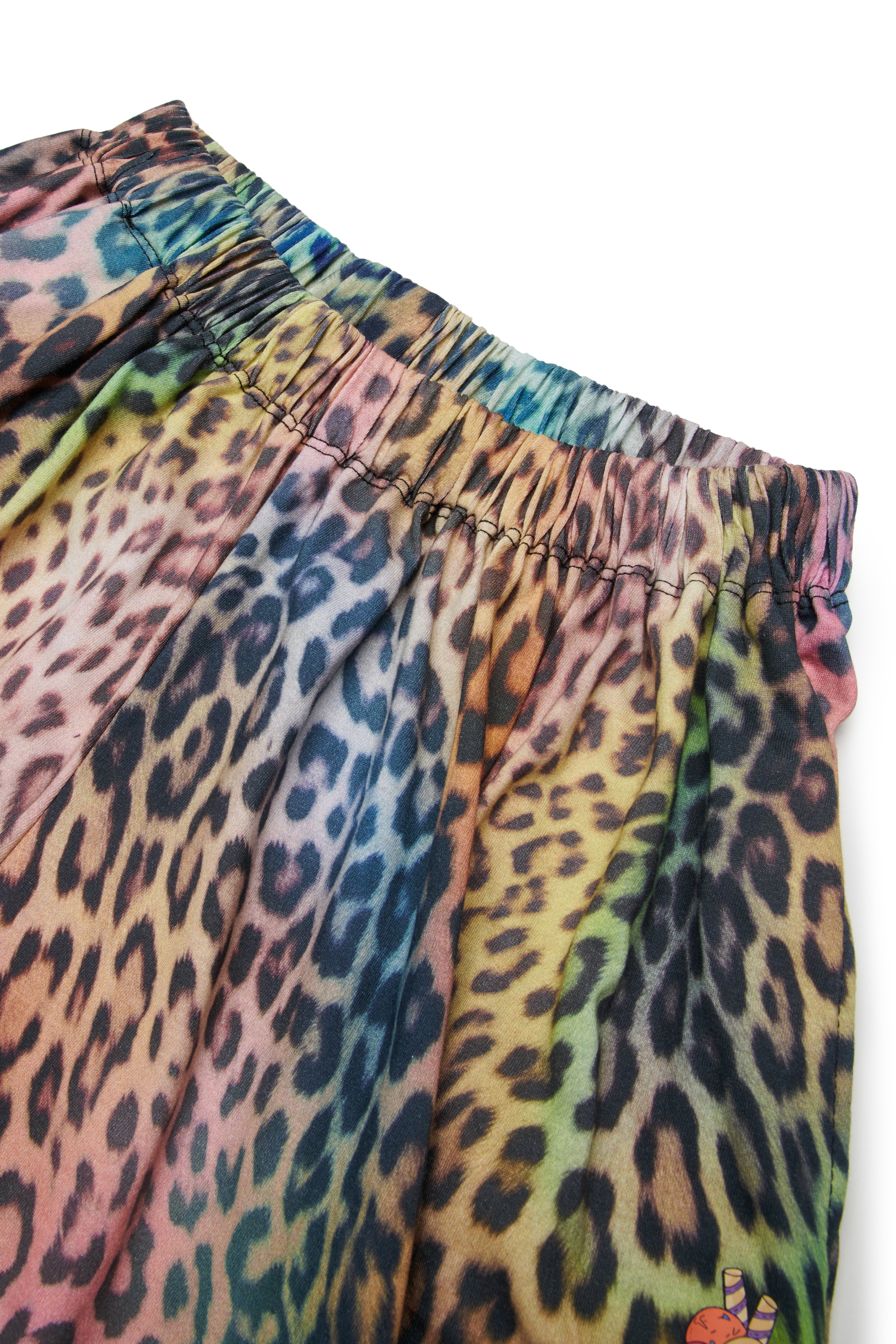 Diesel - MPLILY, Woman's Cotton shorts with multicolour animal print in Brown/Pink - 3