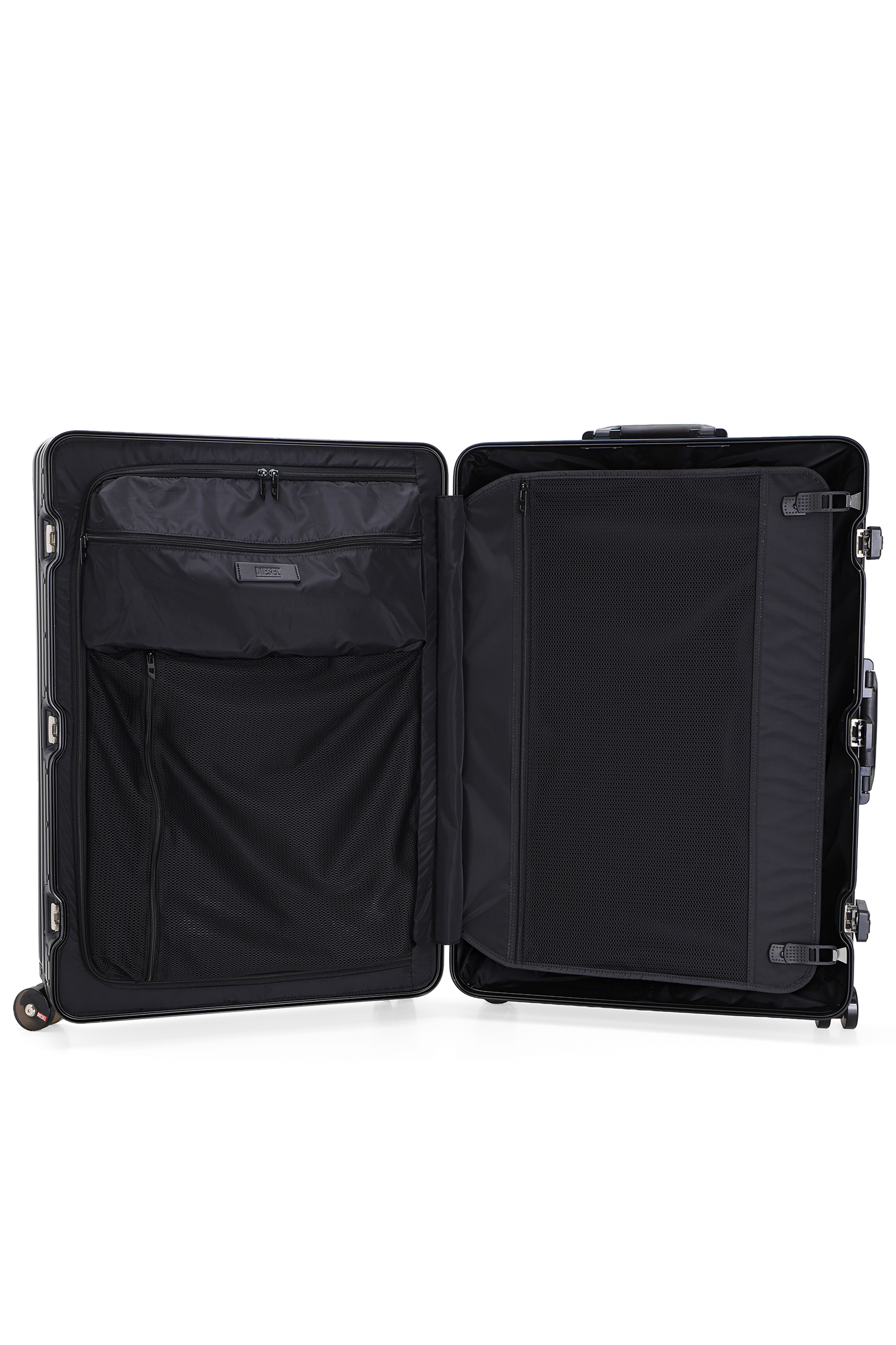 Diesel - DIESEL ALUMINUM TROLLEY- DSL002, Unisex's Aluminum suitcase size L in Black - 3