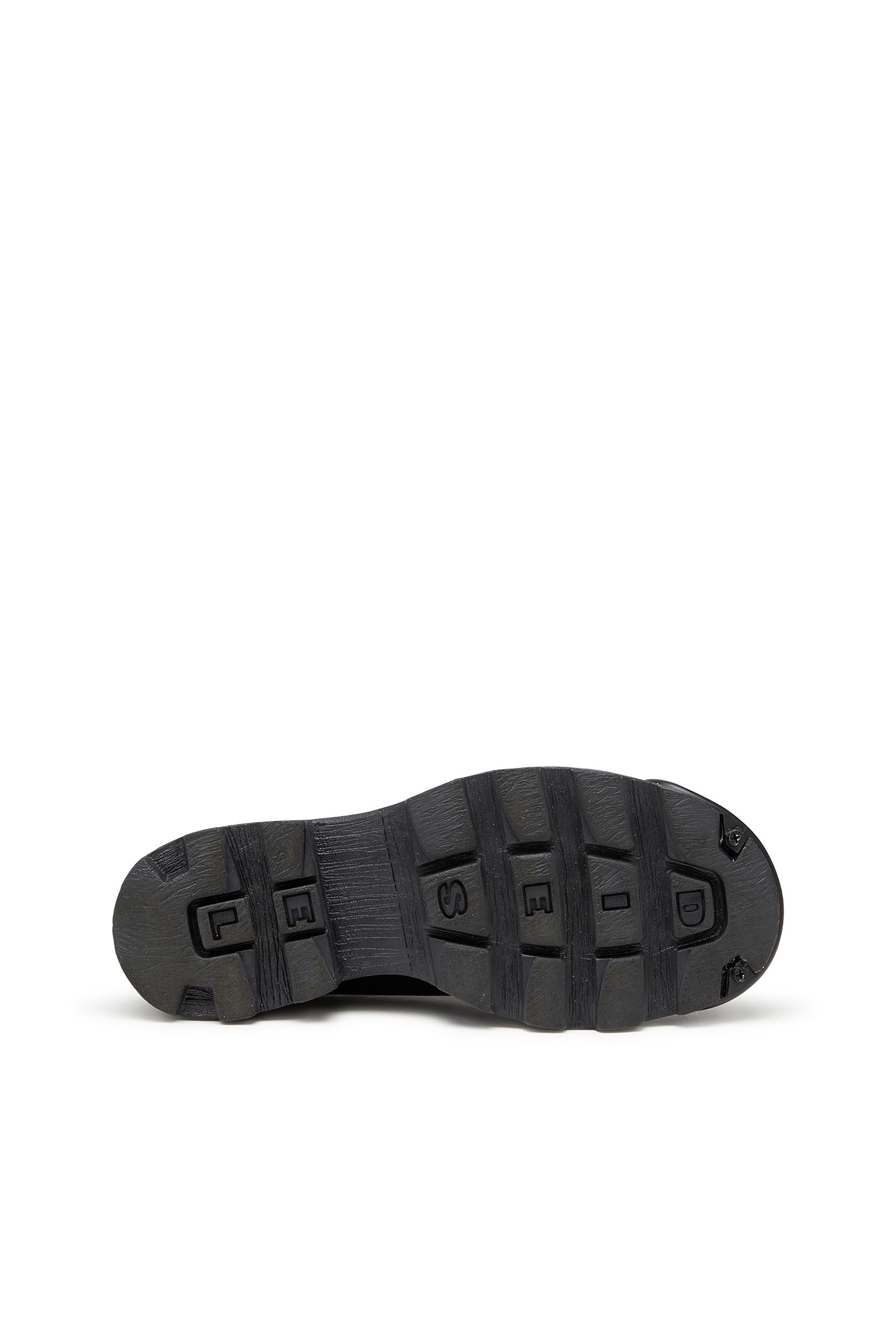 D-HAMMER SO D, Black/White Diesel - D-HAMMER SO D, Man's D-Hammer-Derby shoes in shiny two-tone leather in Black/White - 4