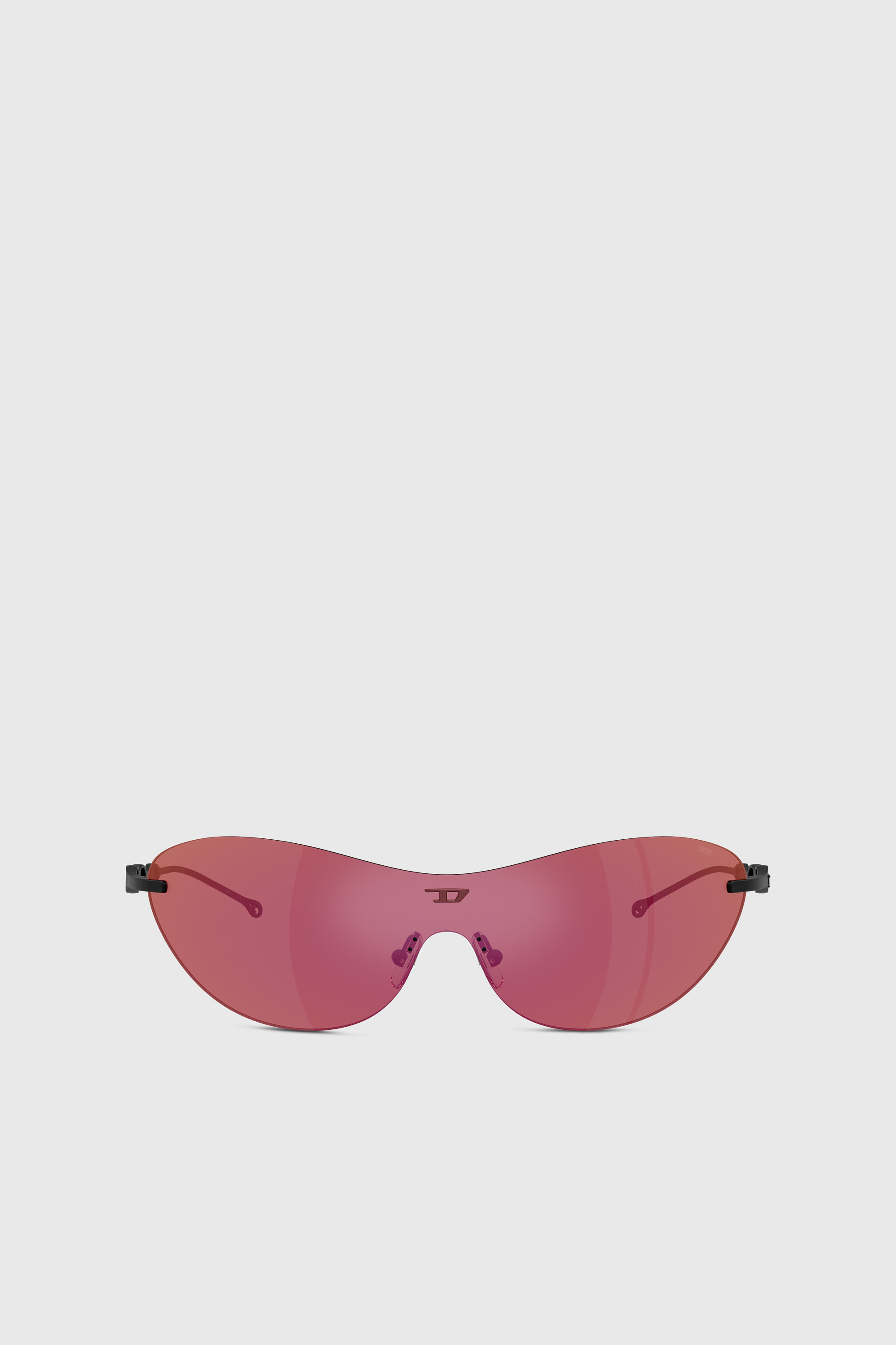 Diesel - 0DL1006 SIZE 35, Unisex's Iconic oval sunglasses in Dark Violet - 1