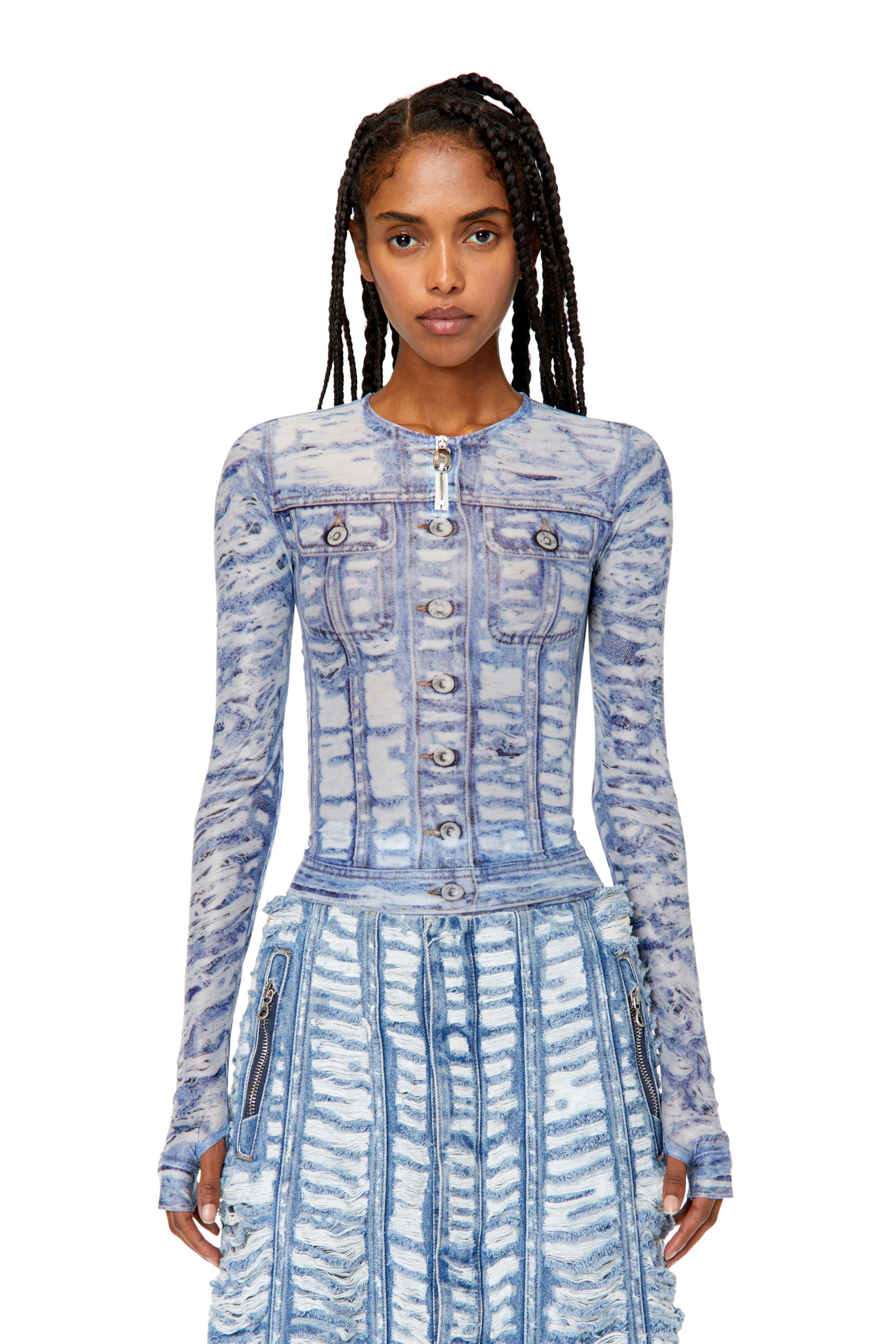 Diesel - T-CLAUZI-H2, Blue/White - Image 1
