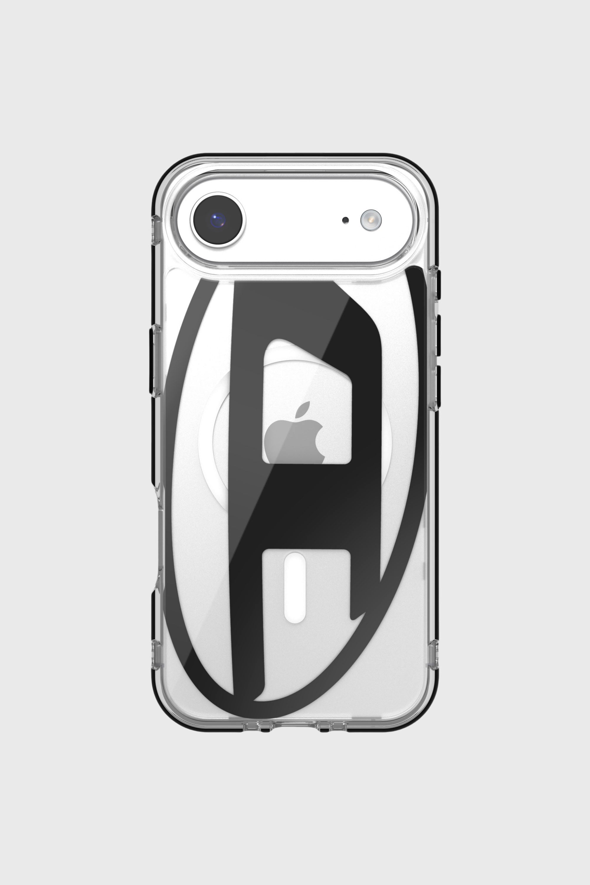 Diesel - 60416 AOP CASE, Unisex's Oval D metallic case with magsafe for iPhone 17 Air in Black - 2