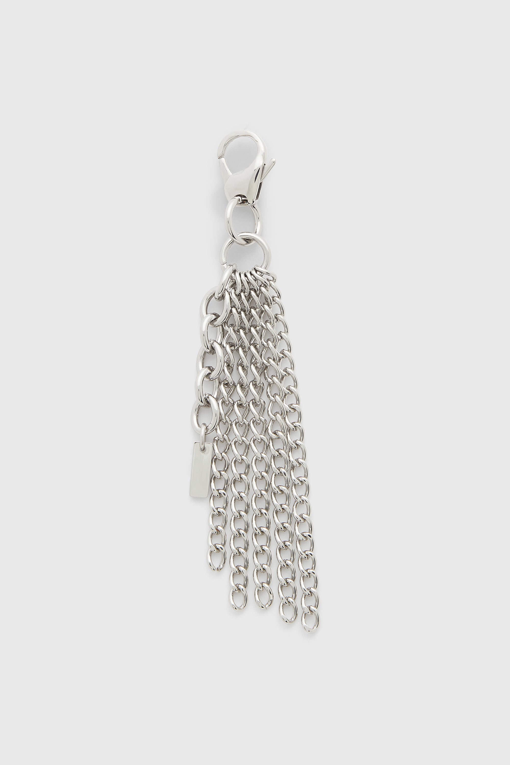 Diesel - CHARM-MULTI CHAIN, Woman's Metal keyring with chain fringes in Silver - 2