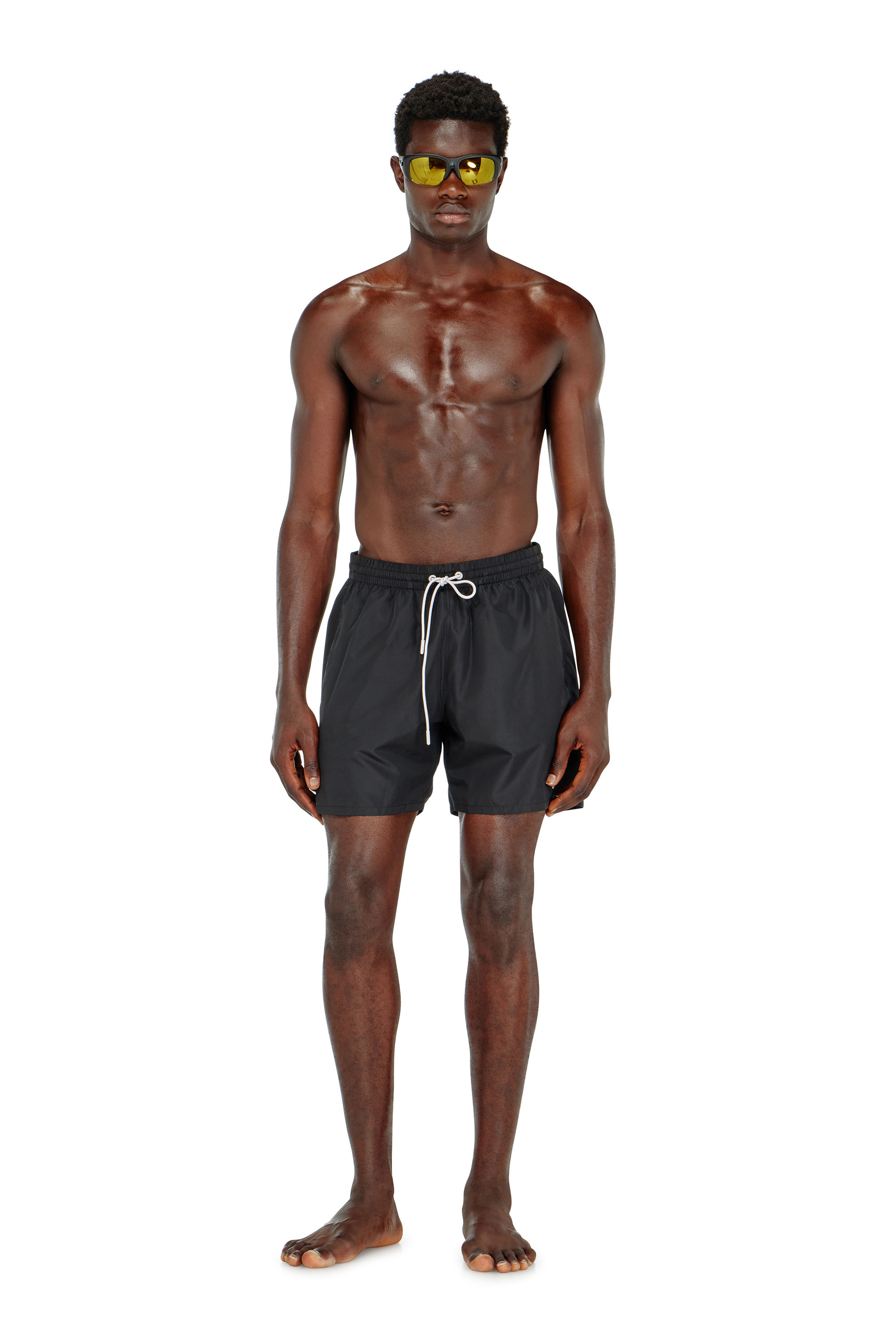 Diesel - GEORGE-41-UTLT, Man's Swim shorts with metallic Oval D logo in null - 1