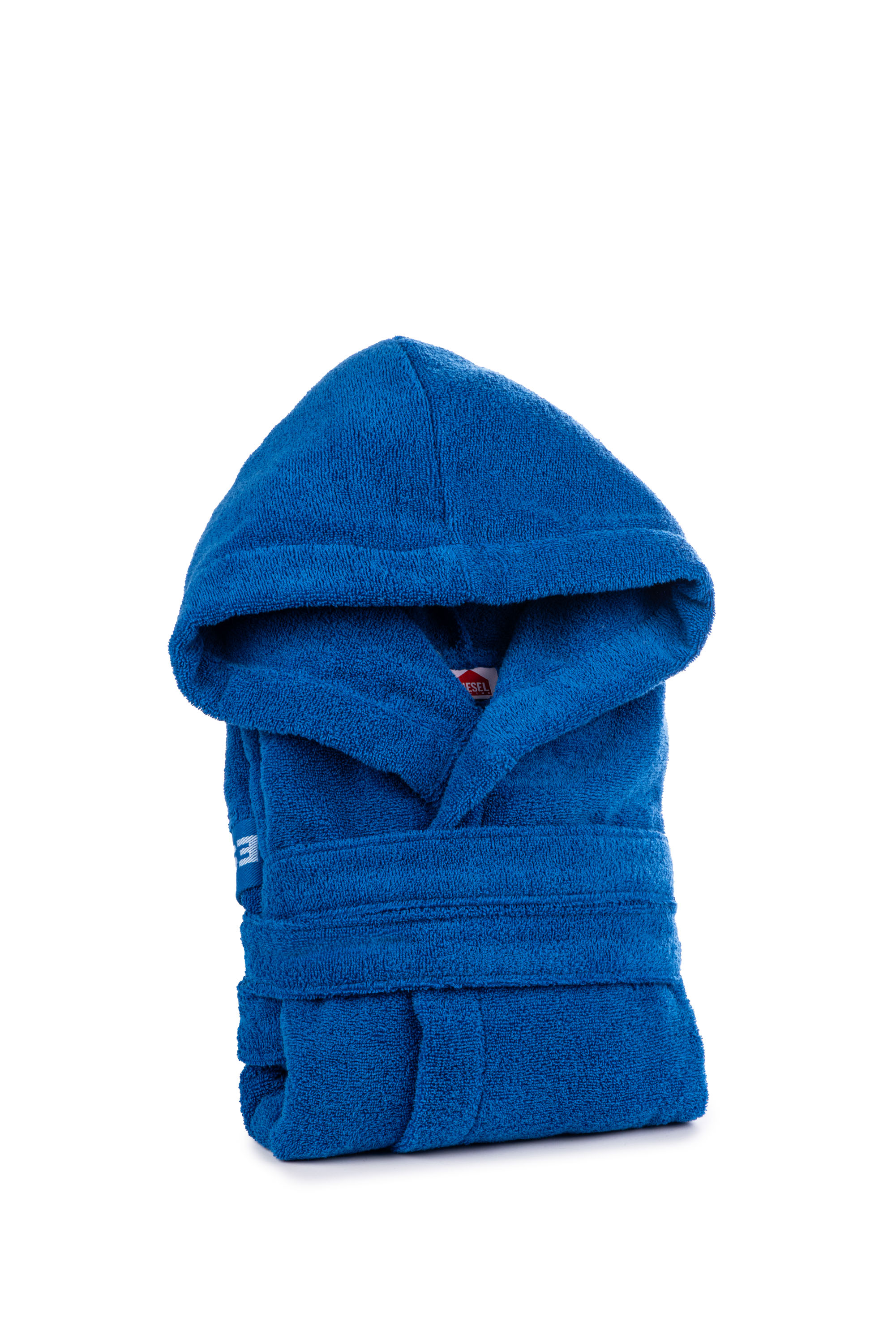 Diesel - 1015112 LOGO-COTTON BATHROBE SIZE M/L BL, Unisex's Logo-Cotton Terry Bathrobe, M/L size in Blue - 1